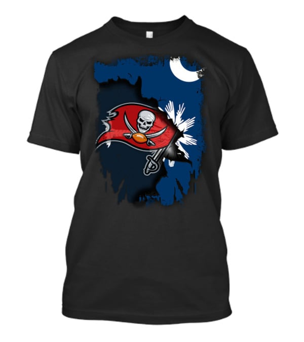 Together South Carolina Buccaneers Moon And Palmetto T-Shirt