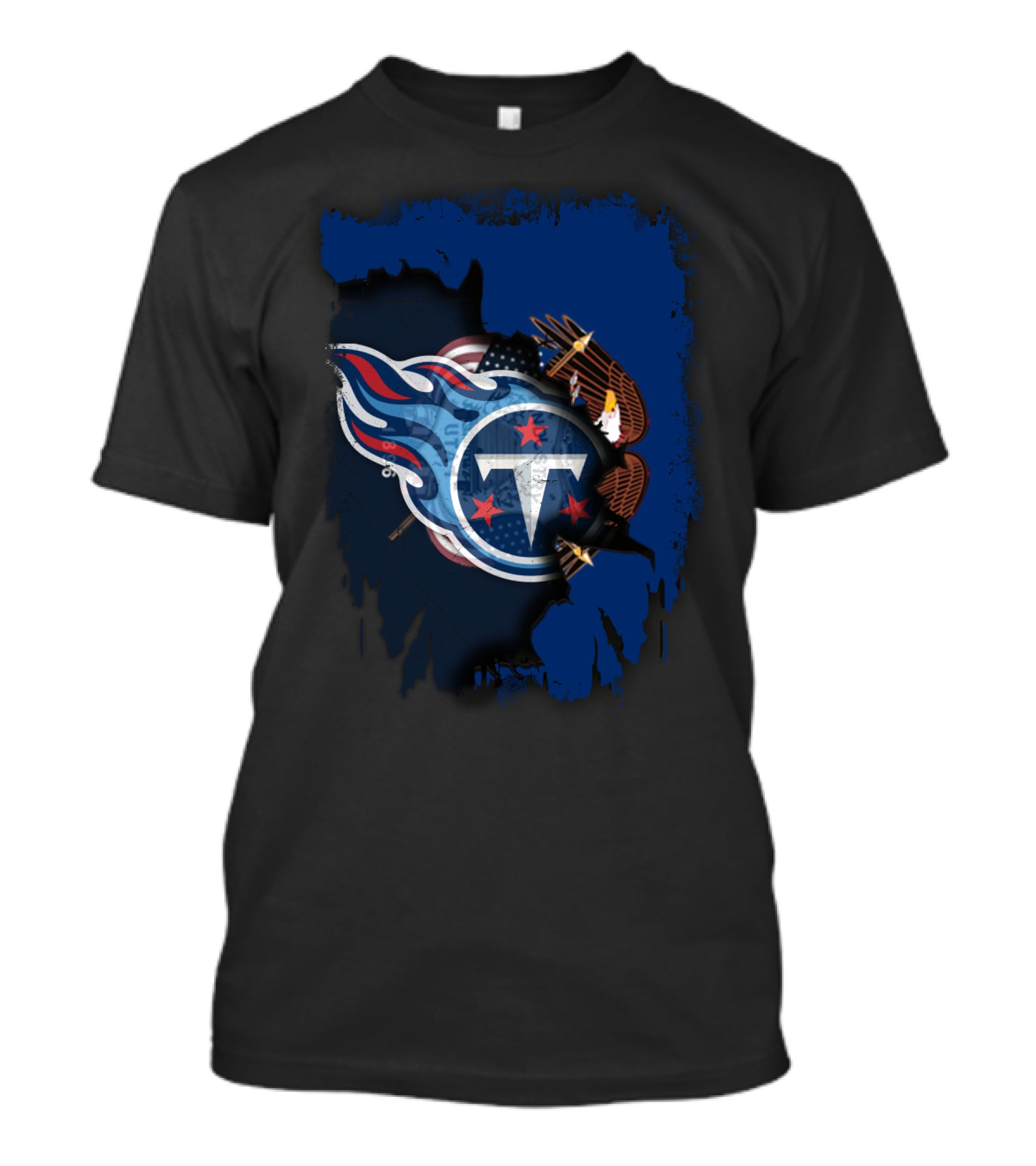 Tennessee Titans Together Utah American Pride Eagle T-Shirt