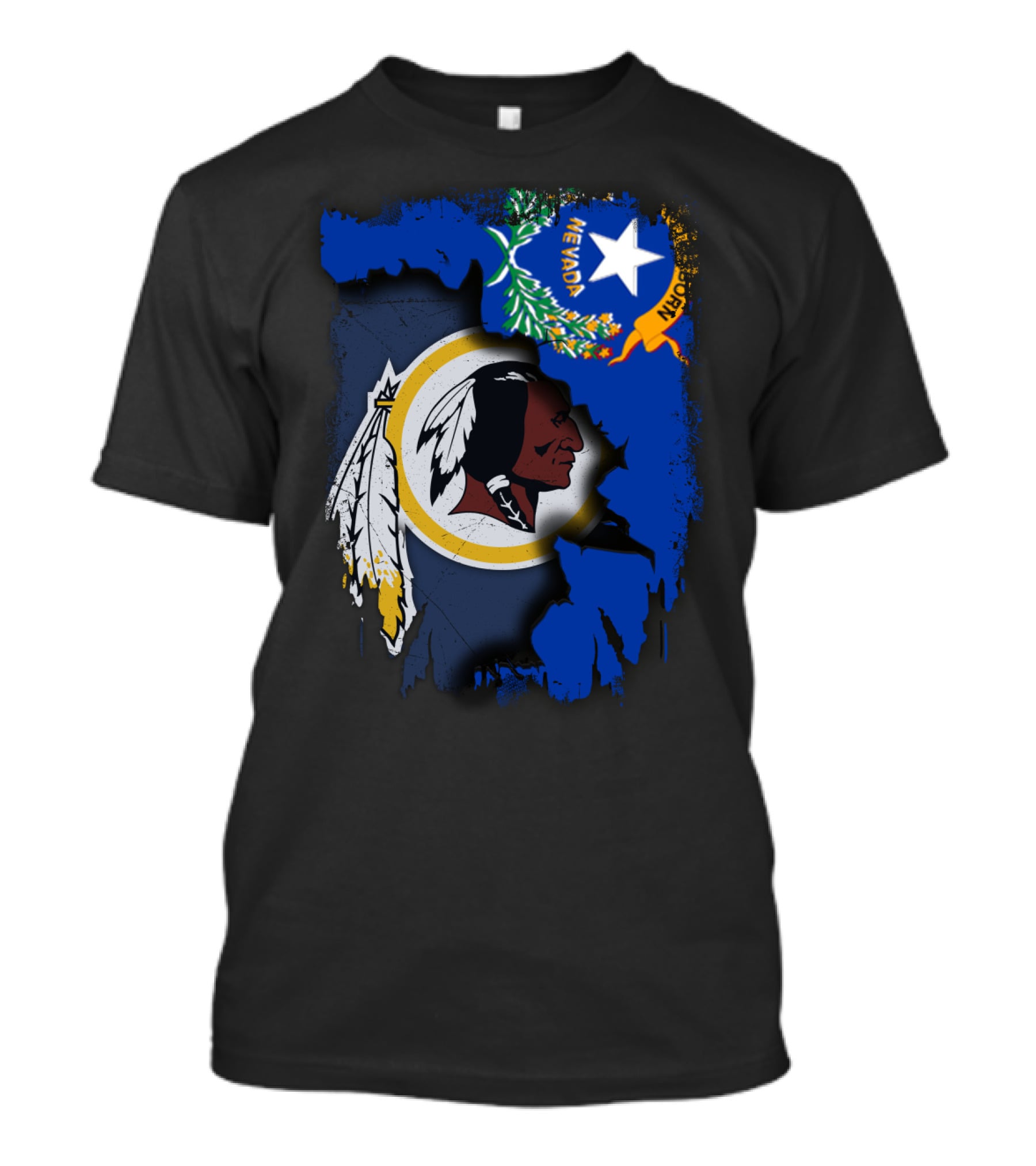 Nevada Pride With Washington Redskins T-Shirt