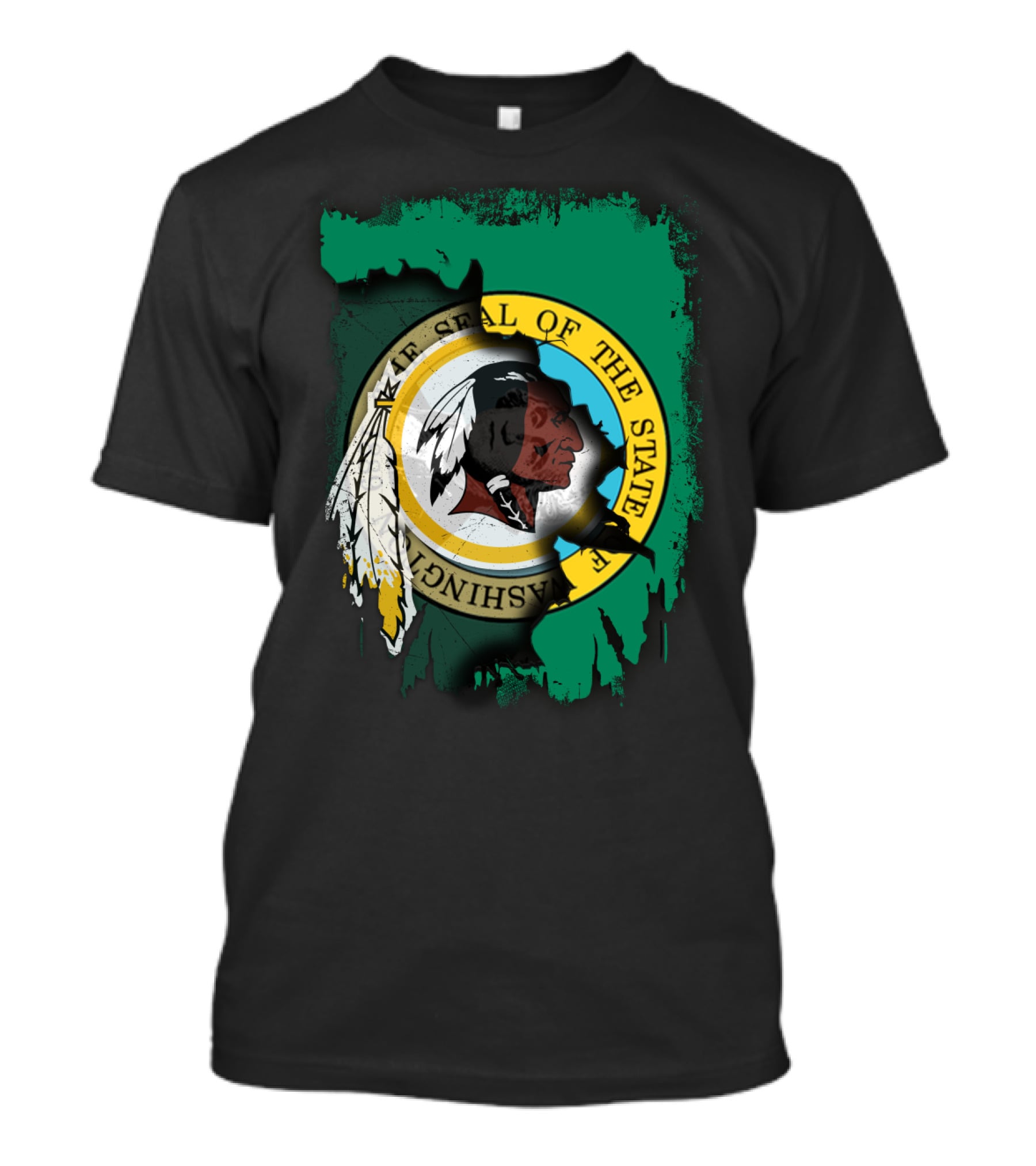 Together Washington State Seal Redskins T-Shirt