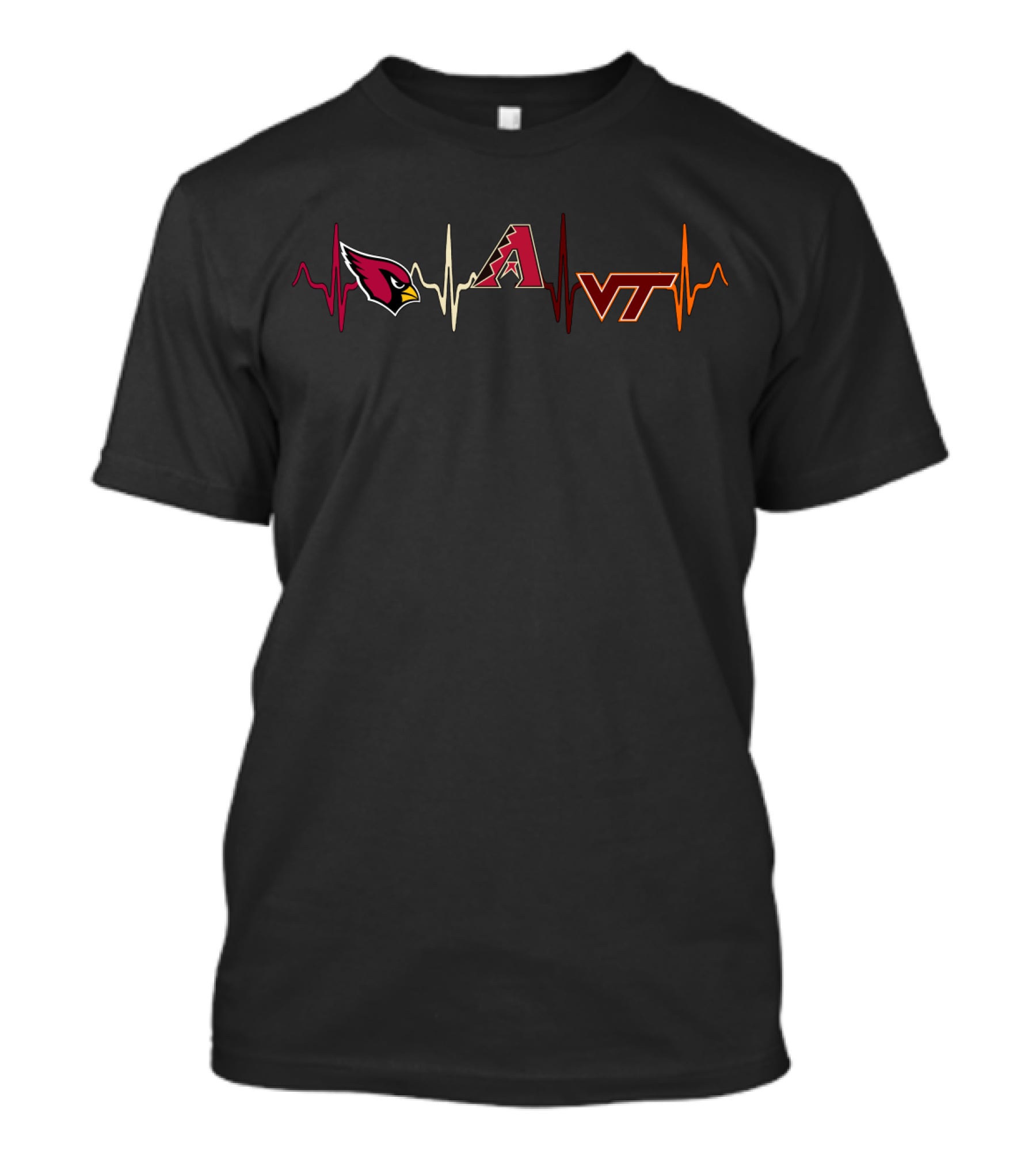 Cardinals Diamondbacks Vt Heartbeat T-Shirt