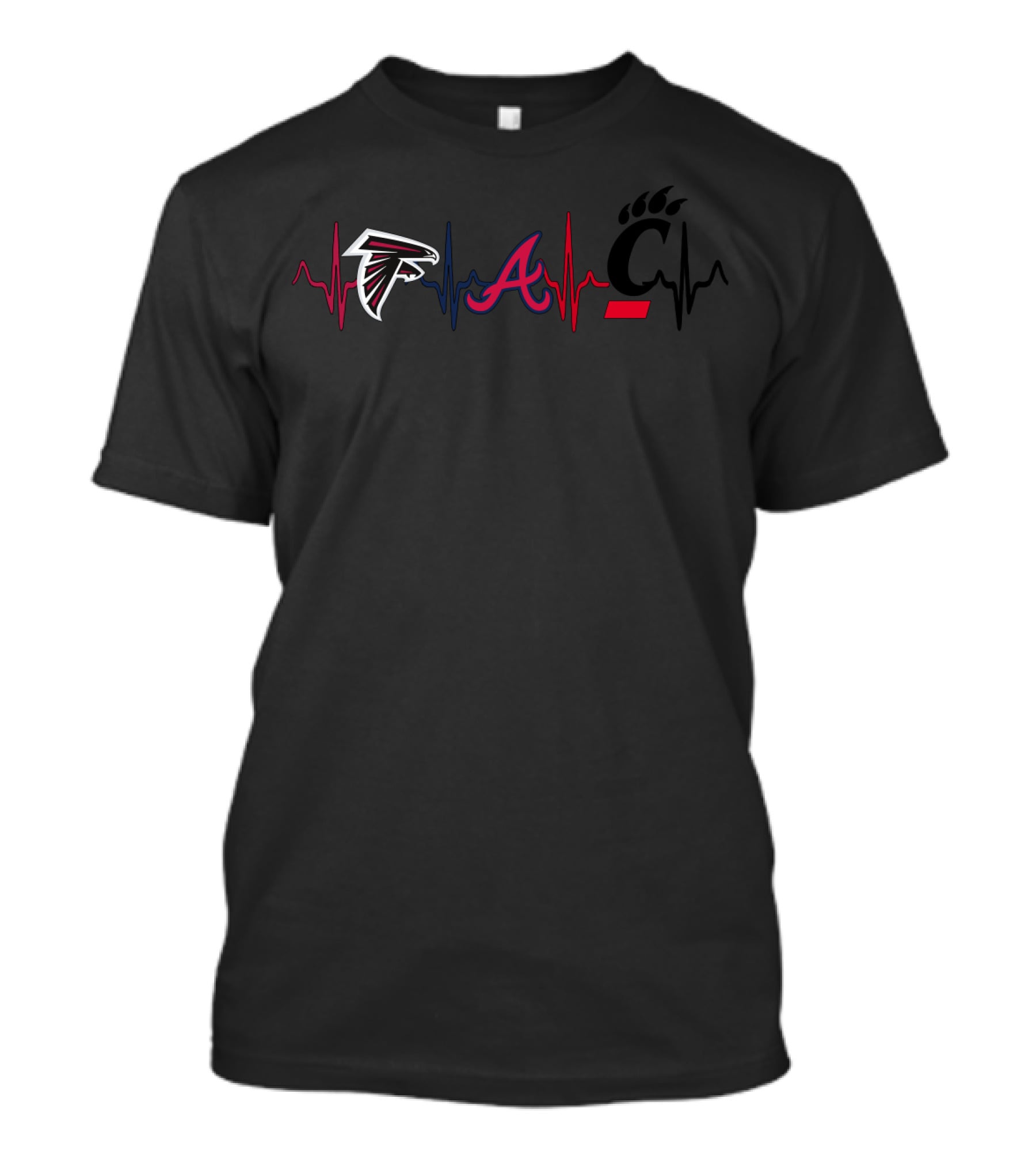 Love Atlanta Falcons Braves Cincinnati Bearcats T-Shirt