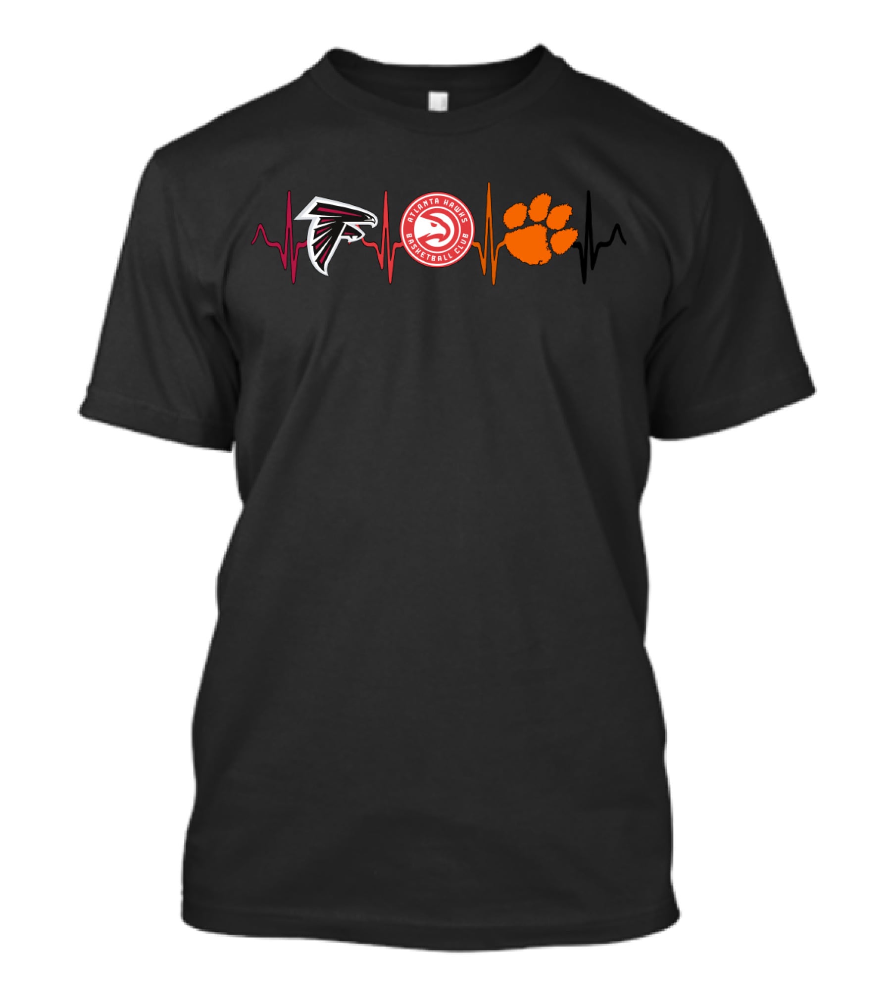Atlanta Falcons Hawks Clemson Tigers Ct T-Shirt