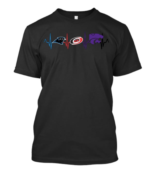 Panthers Hurricanes Ksw Heartbeat T-Shirt