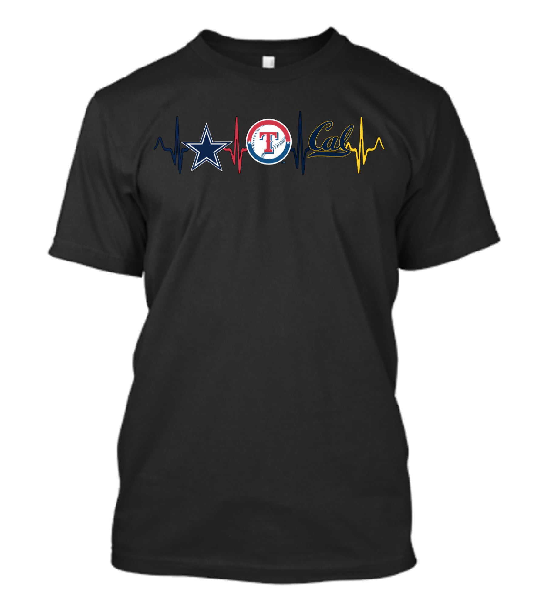 Cowboys Rangers Cal Heartbeat Cgb T-Shirt