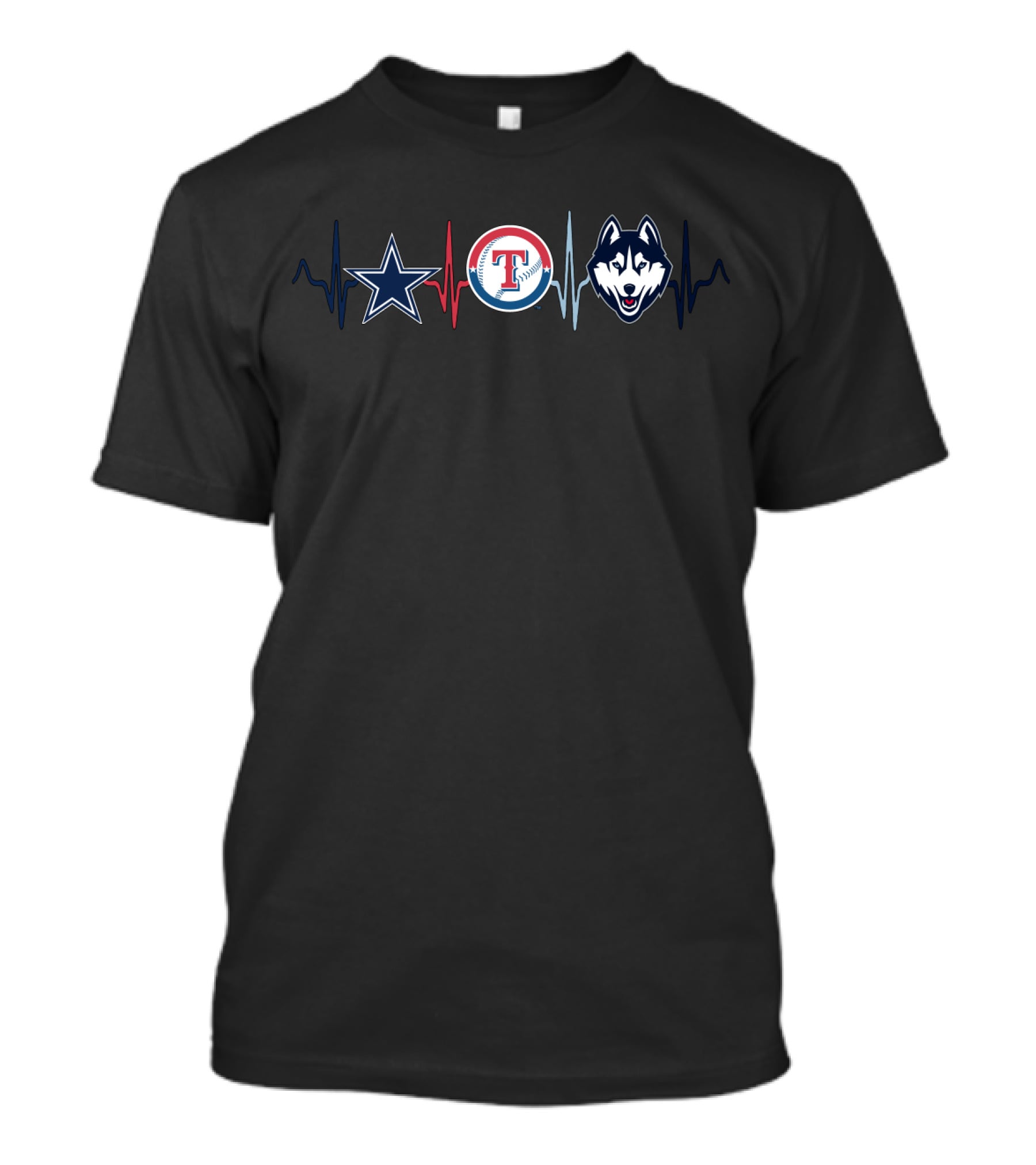 Cowboys Rangers Ch Heartbeat Logo Trio T-Shirt