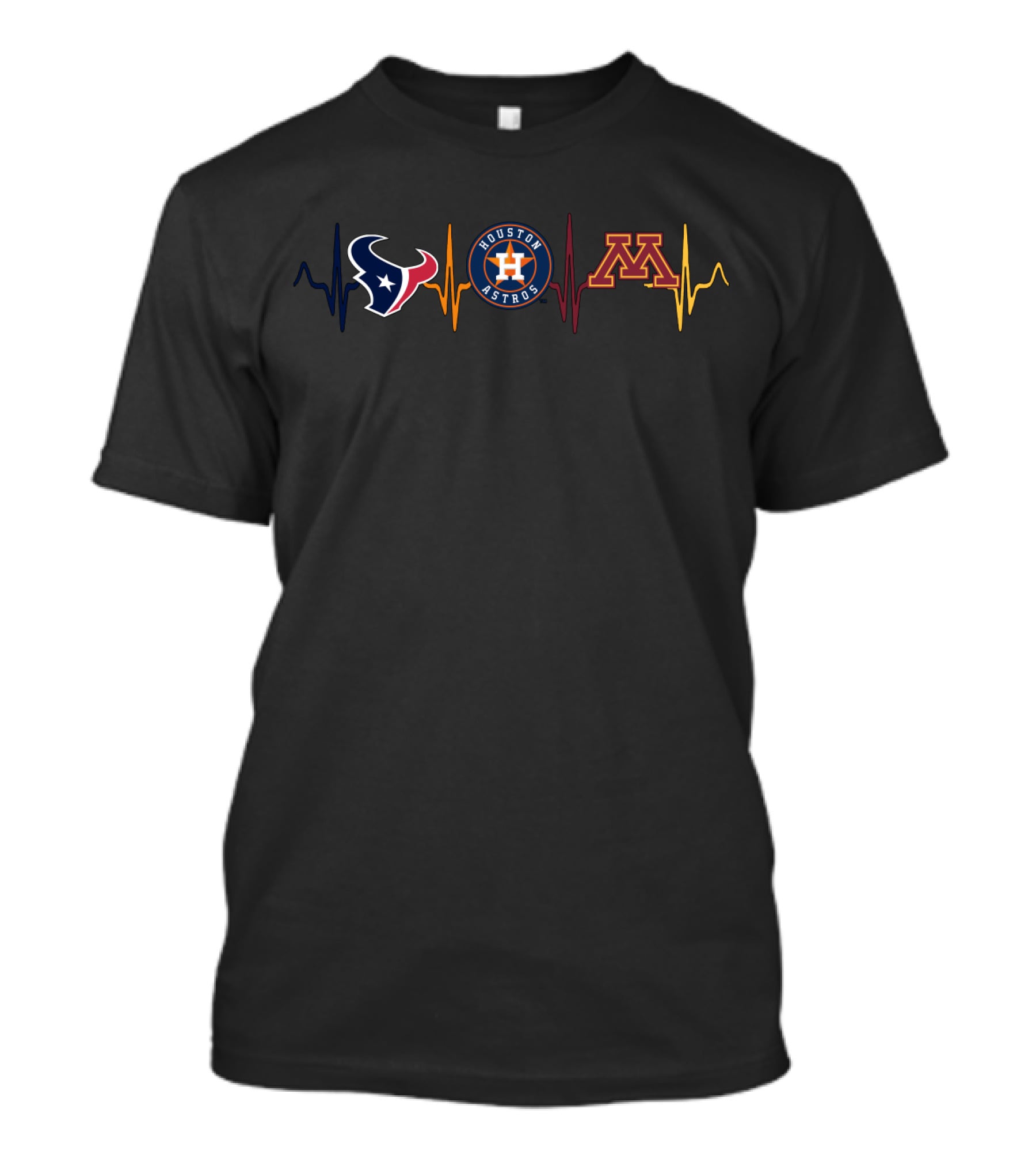 Love Texans Houston Astros Minnesota Gophers T-Shirt