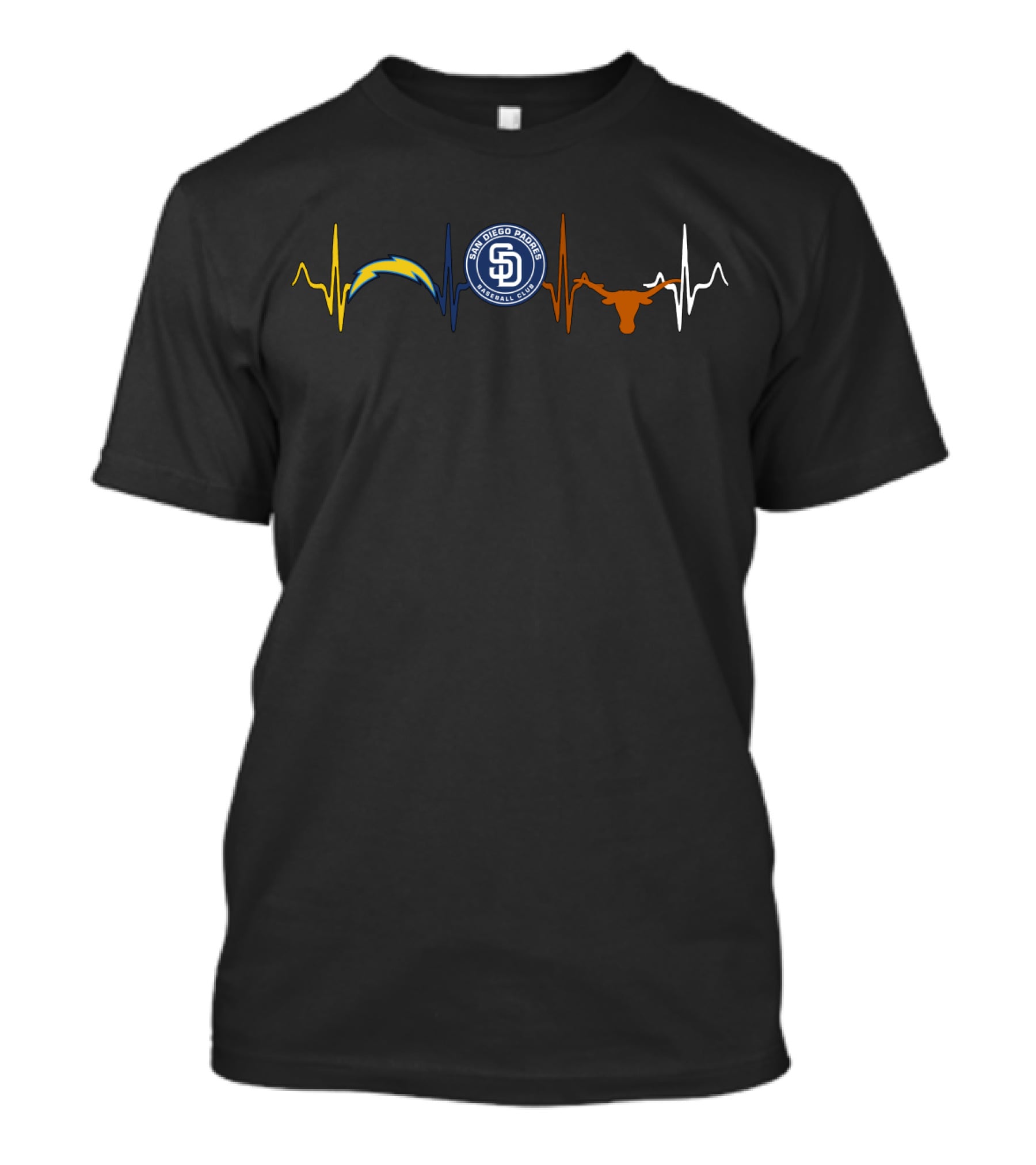 Love Chargers Padres San Diego Longhorns Tl T-Shirt
