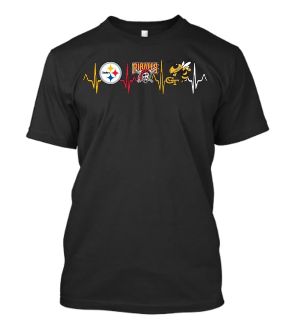 Steelers Pirates Gt Heartbeat T-Shirt