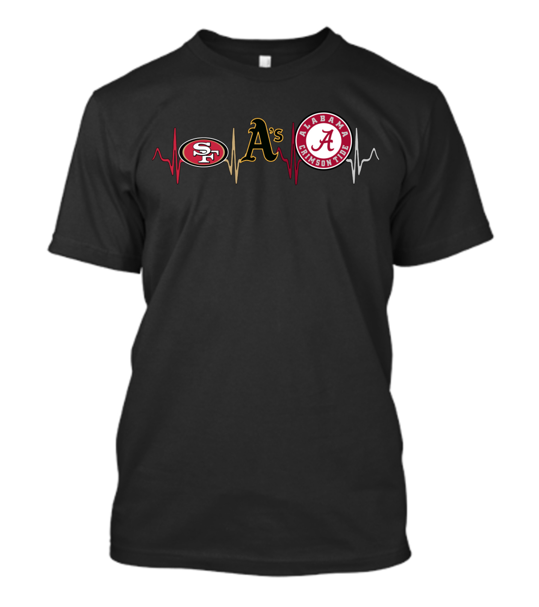 Love 49ers Athletics Alabama Crimson Tide Pulse T-Shirt