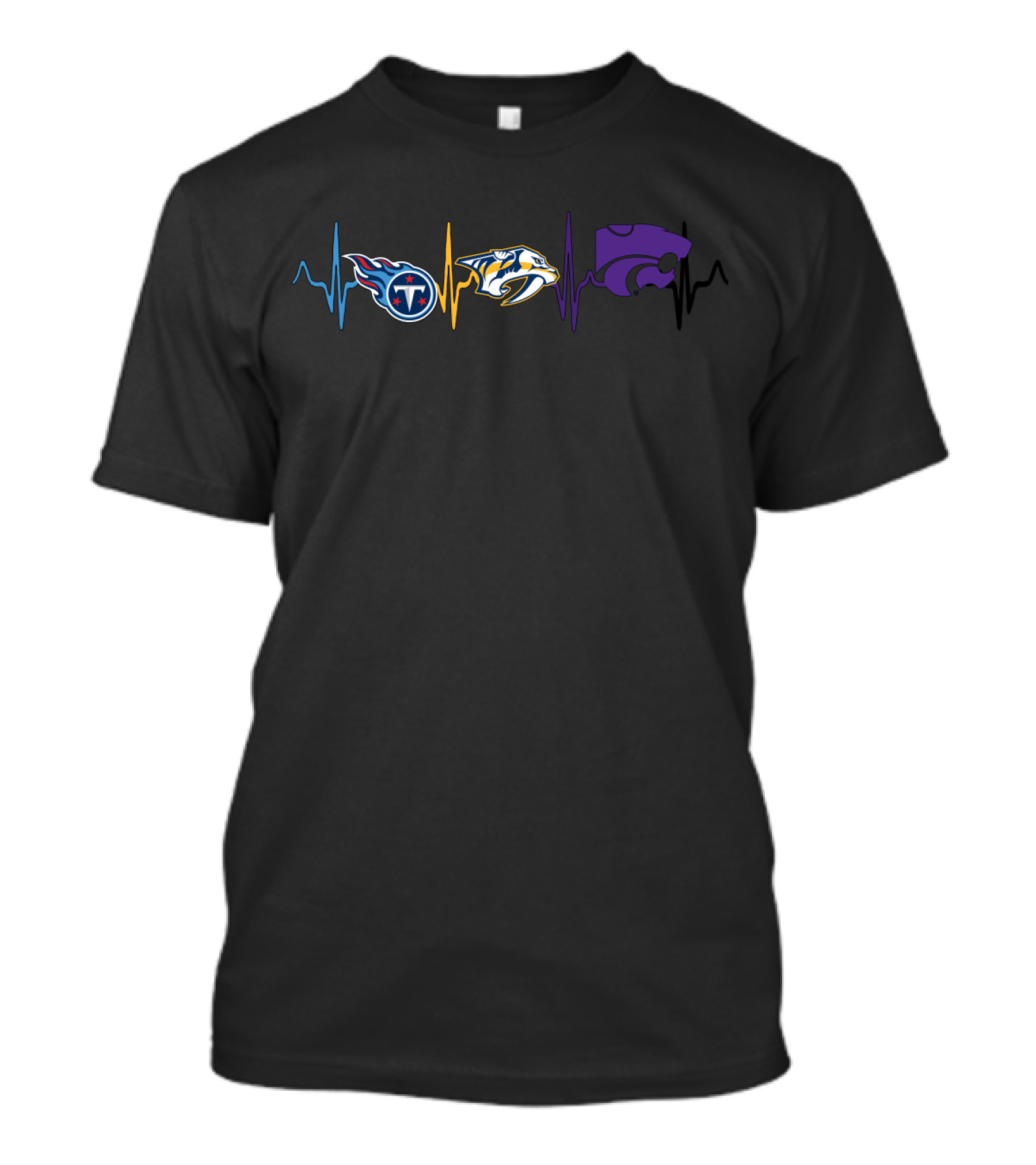 Love Titans Predators Kansas State Wildcats T-Shirt