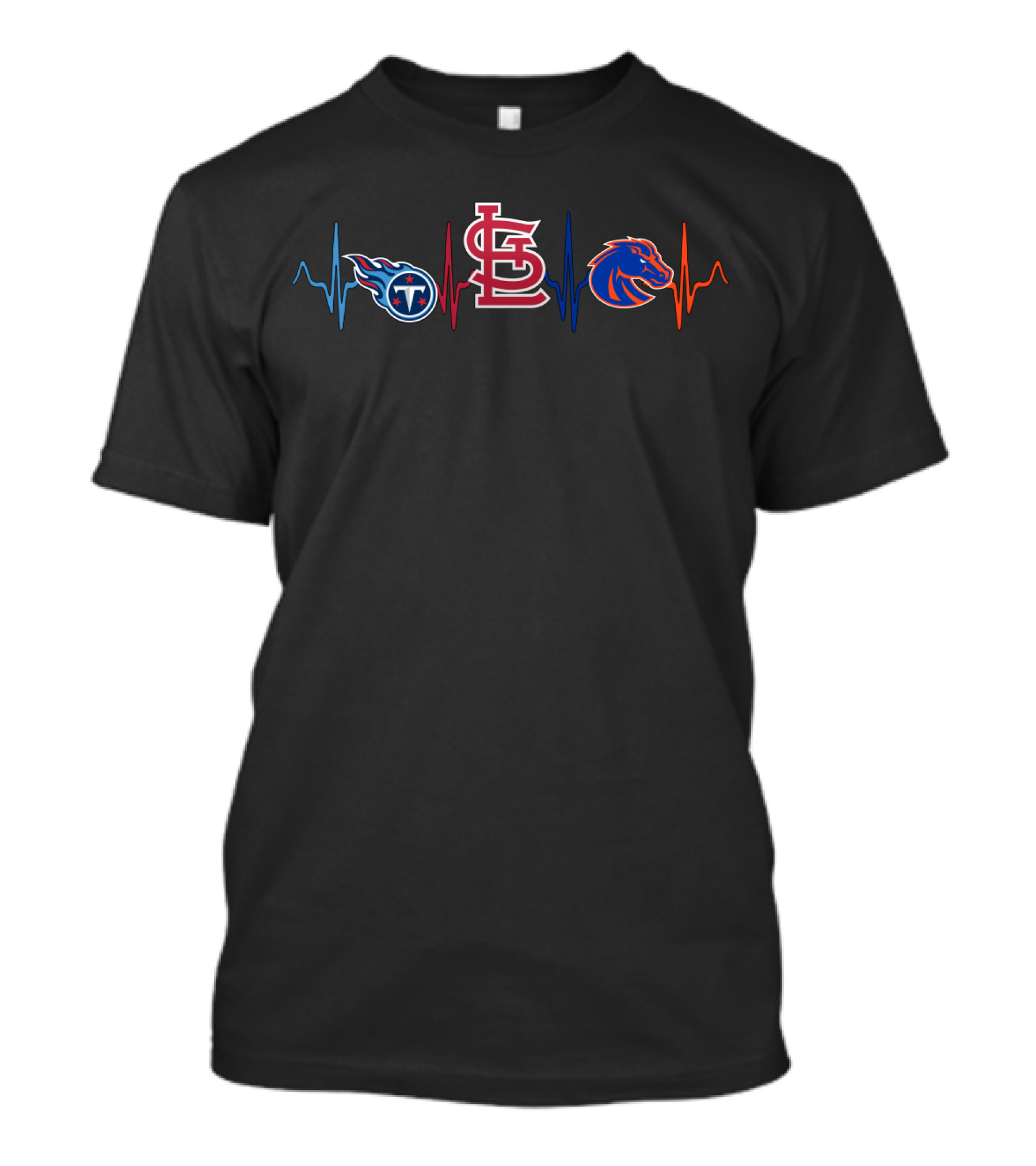 Love Titans St. Louis Cardinals Boise State Broncos T-Shirt