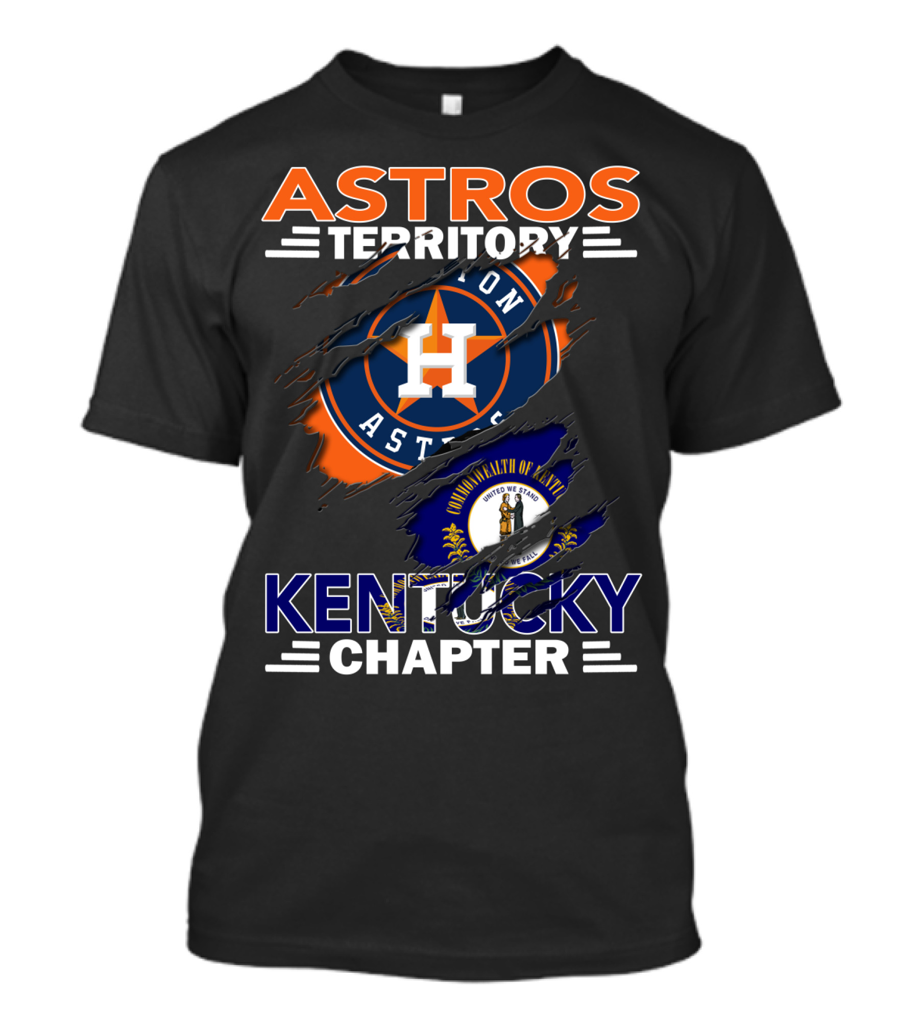 Astros Territory Kentucky Chapter Houston Astros Commonwealth Of Kentucky T-Shirt
