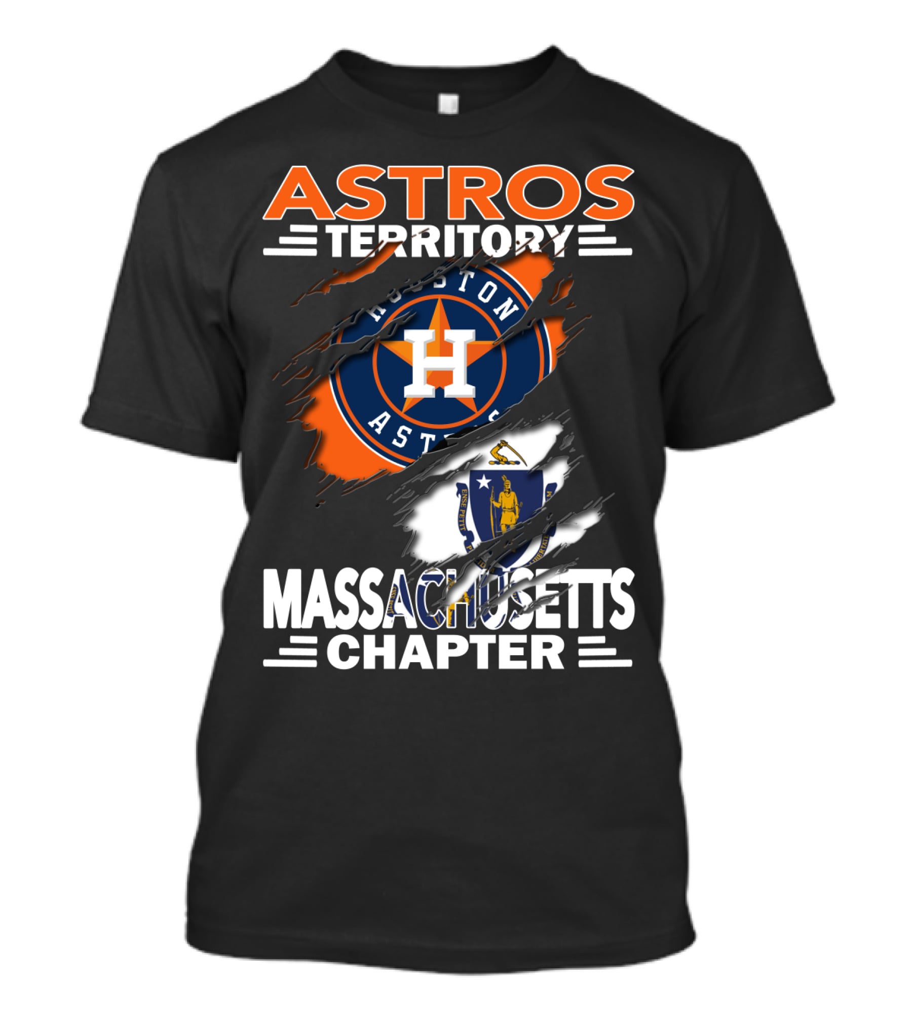 Astros Territory Houston Astros Massachusetts Chapter T-Shirt