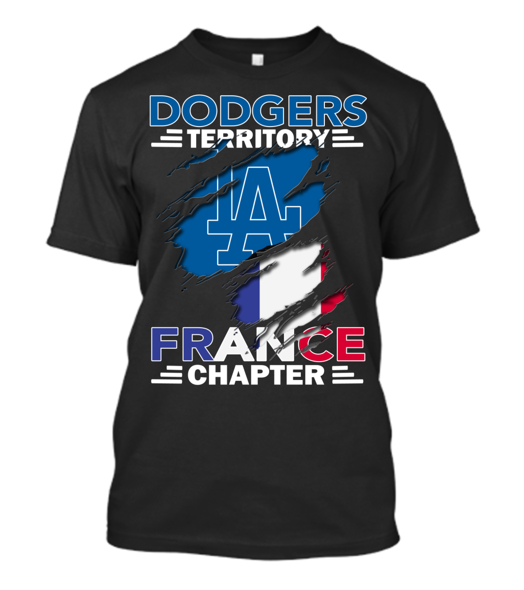 Dodgers Territory LA France Chapter T-Shirt