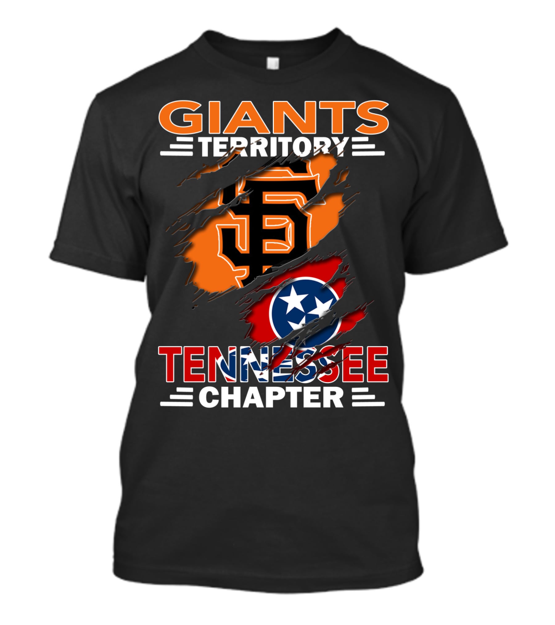 Giants Territory Sf Emblem Tennessee Chapter T-Shirt
