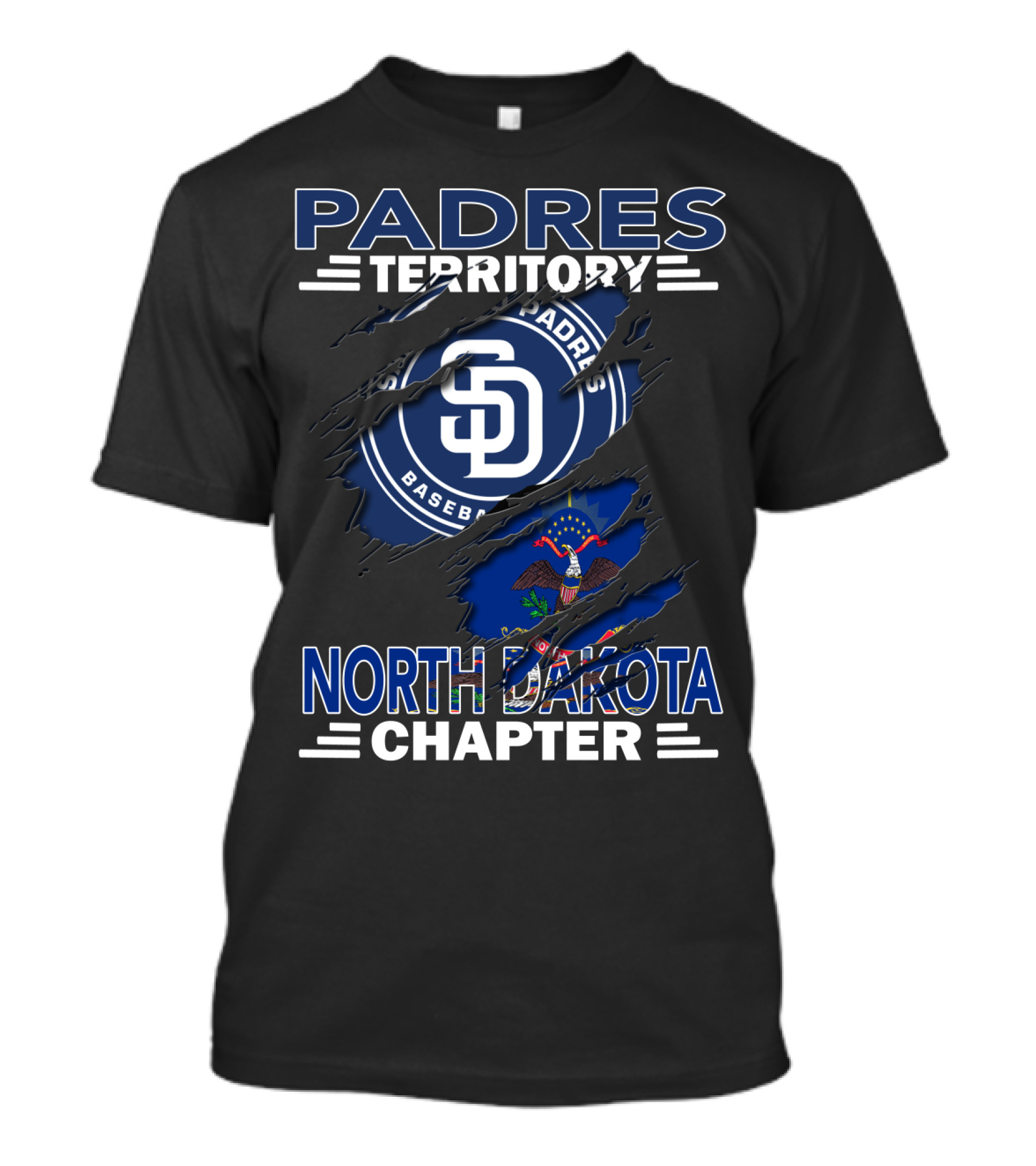 Padres Territory Baseball North Dakota Chapter T-Shirt