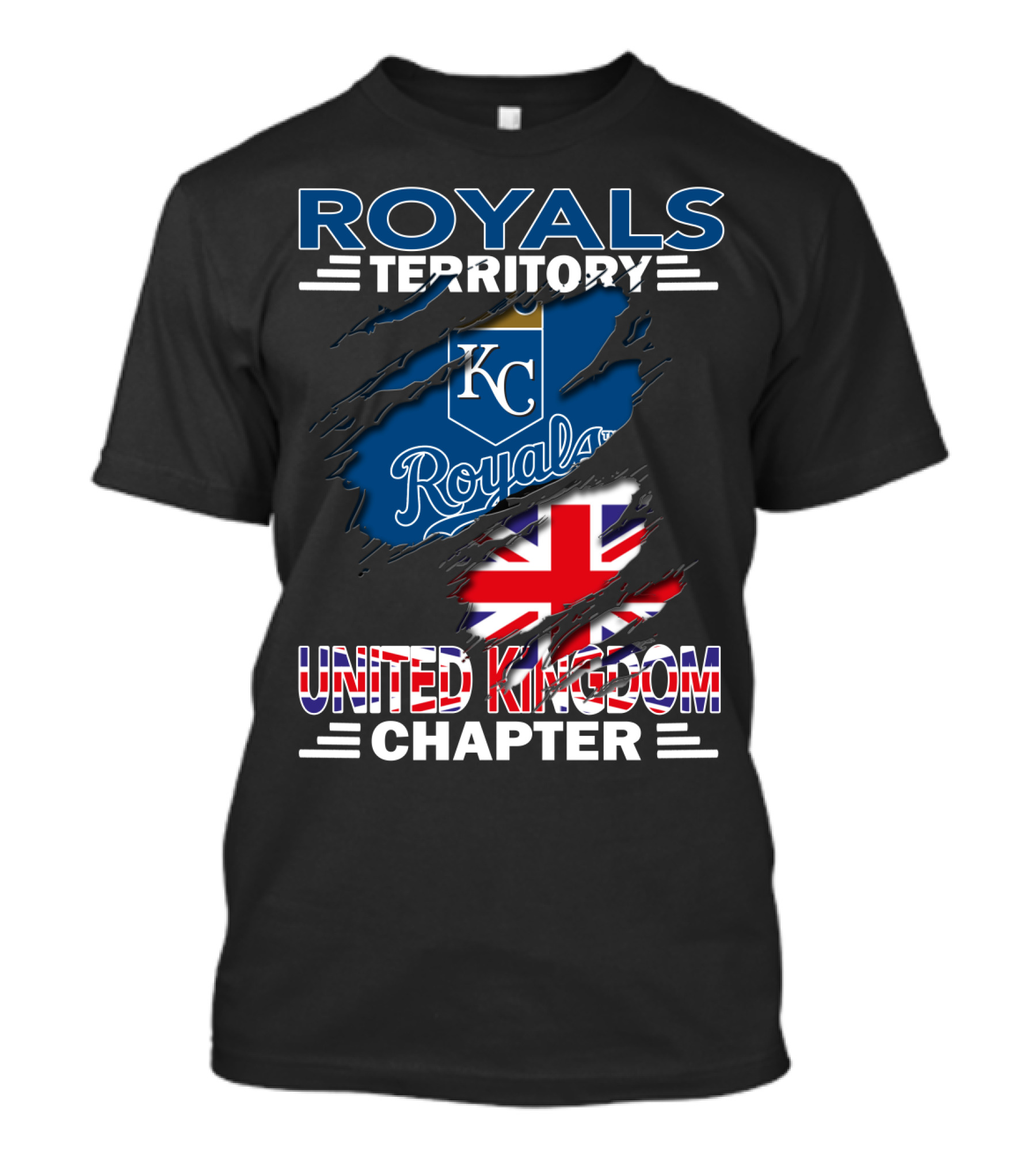 Royals Territory KC United Kingdom Chapter Union Jack T-Shirt