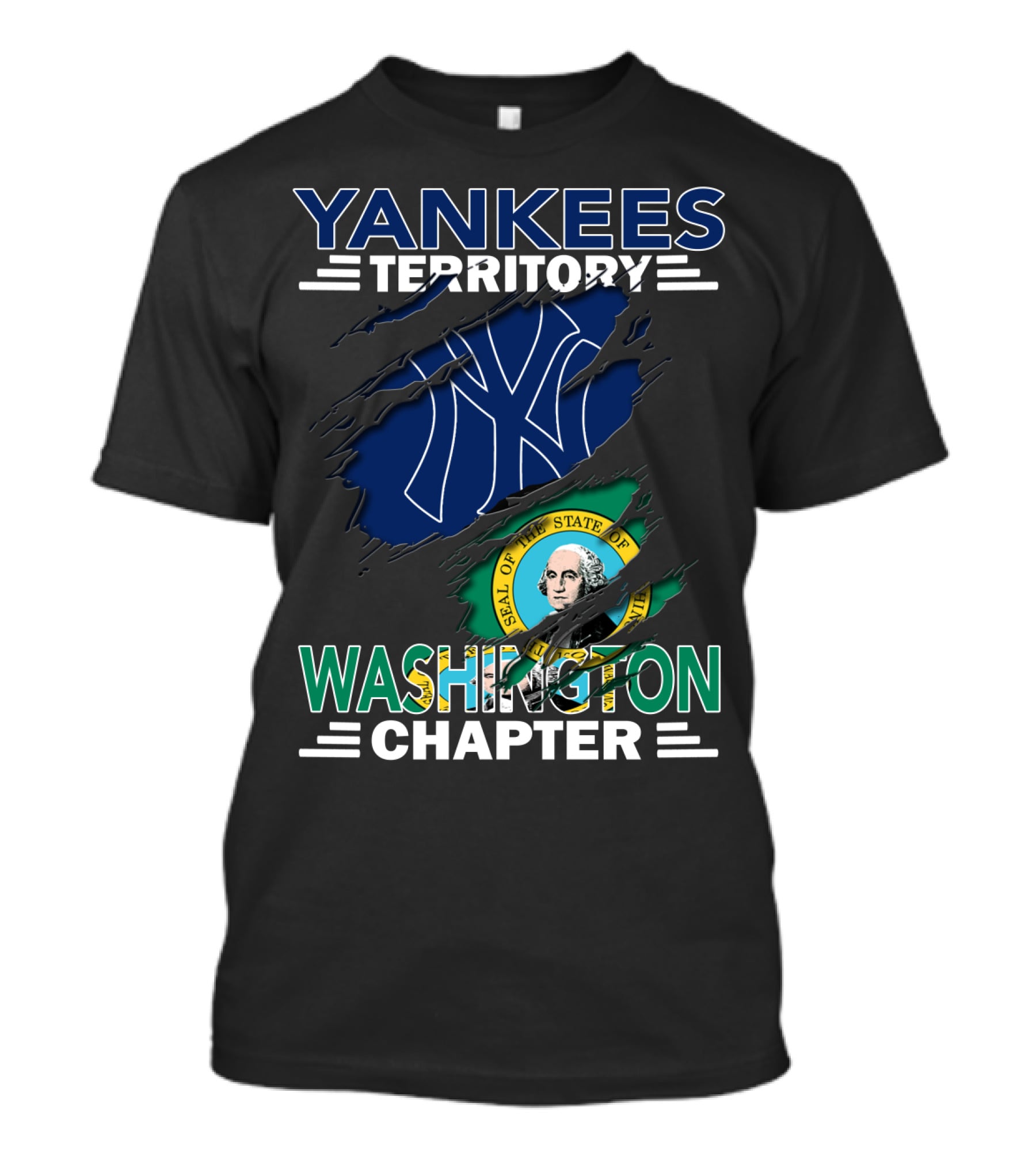Yankees Territory Washington Chapter Seal Of State T-Shirt