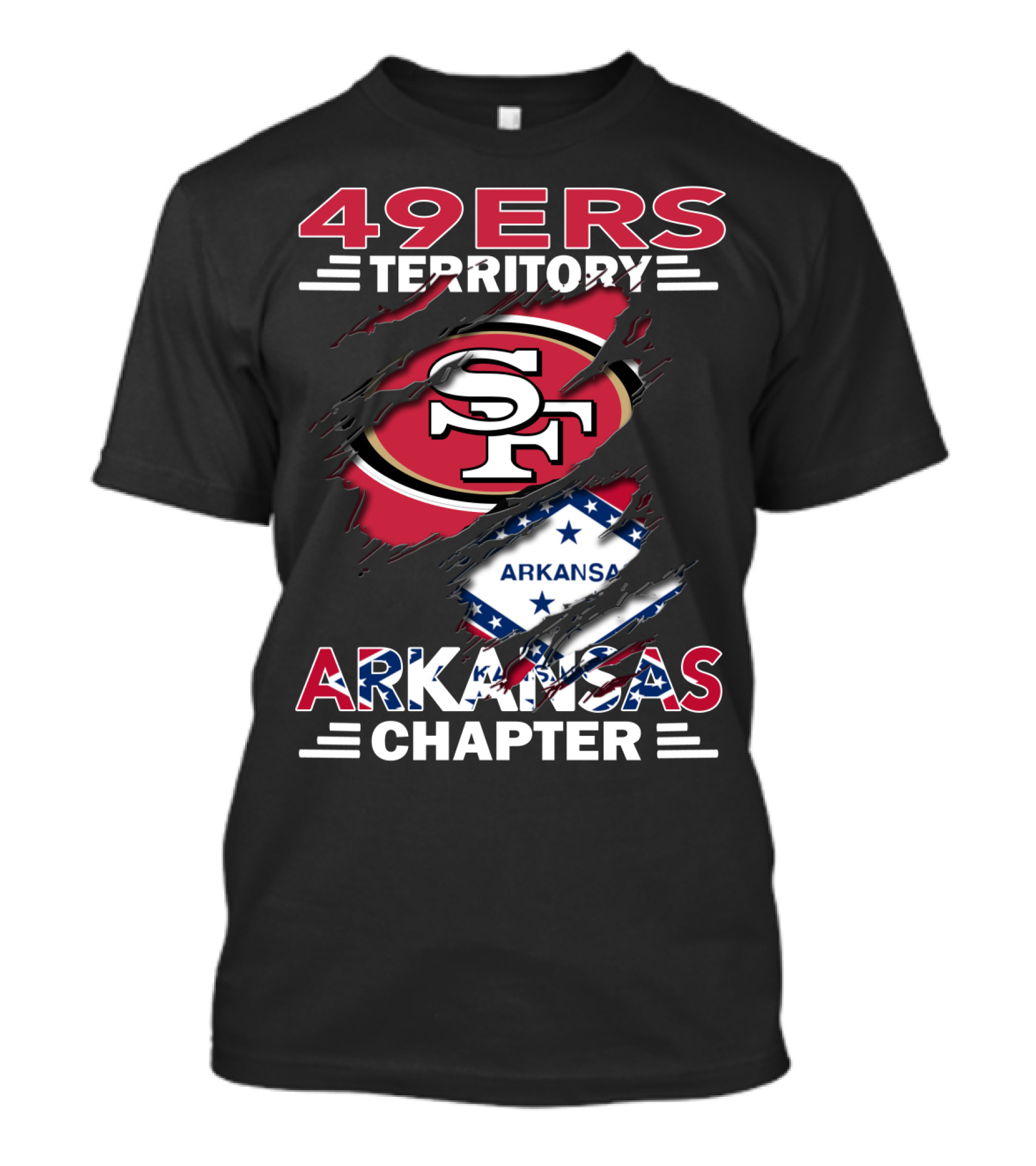49ers Territory SF Logo Arkansas Chapter T-Shirt