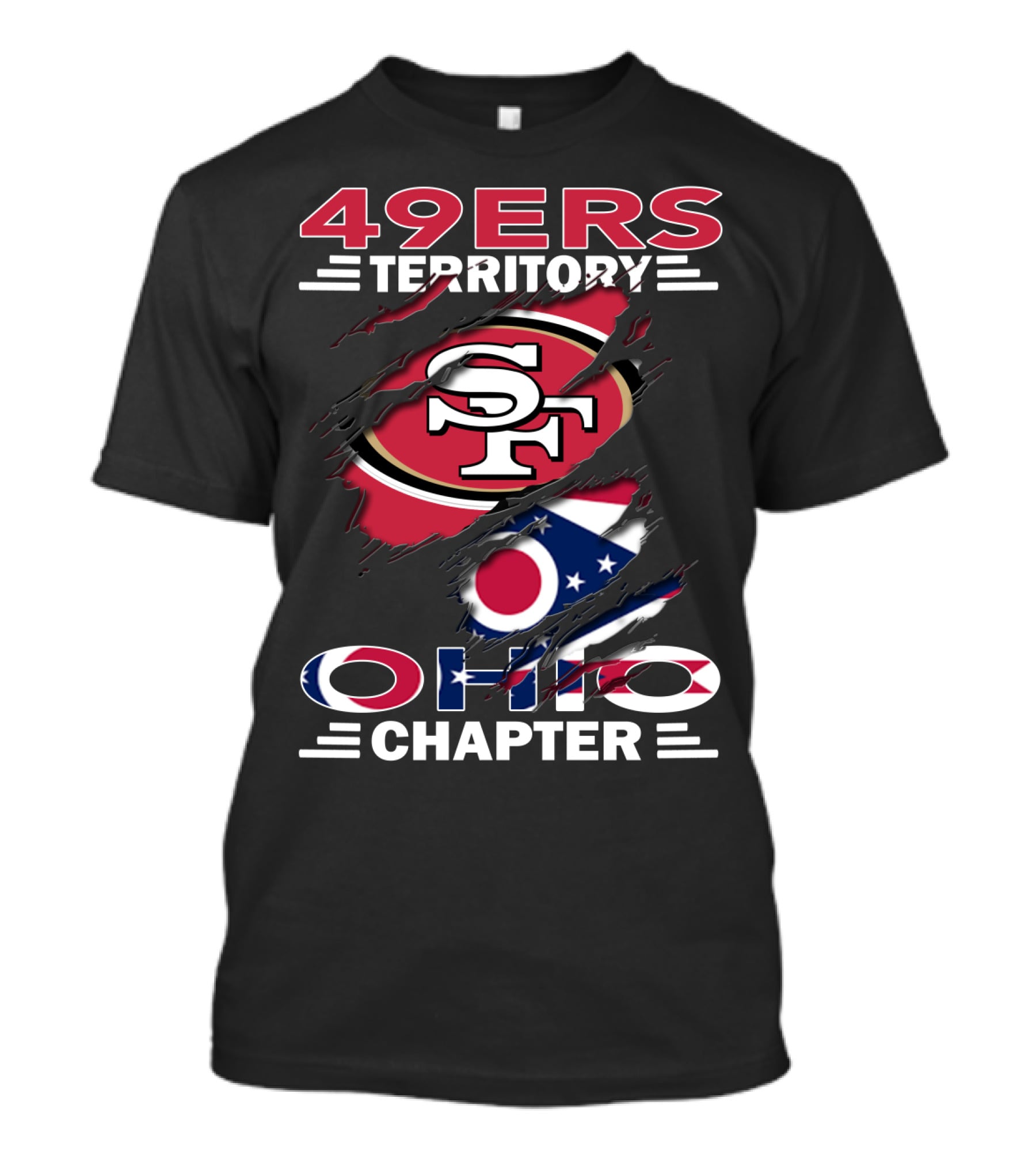 49ers Territory SF Logo Ohio Chapter T-Shirt
