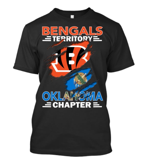 Bengals Territory Oklahoma Chapter Oklahoma Flag Bengals T-Shirt