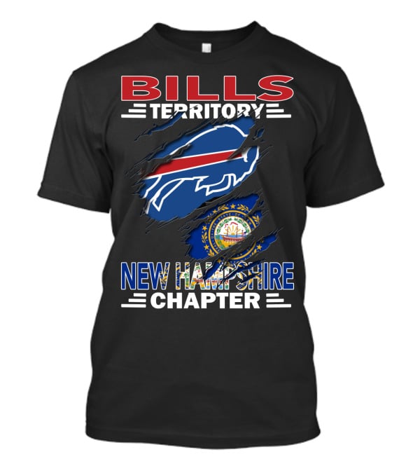 Bills Territory New Hampshire Chapter Buffalo Bills Logo And State Seal T-Shirt