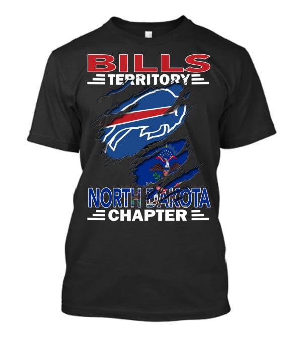 Bills Territory North Dakota Chapter Buffalo Football Fan Club T-Shirt