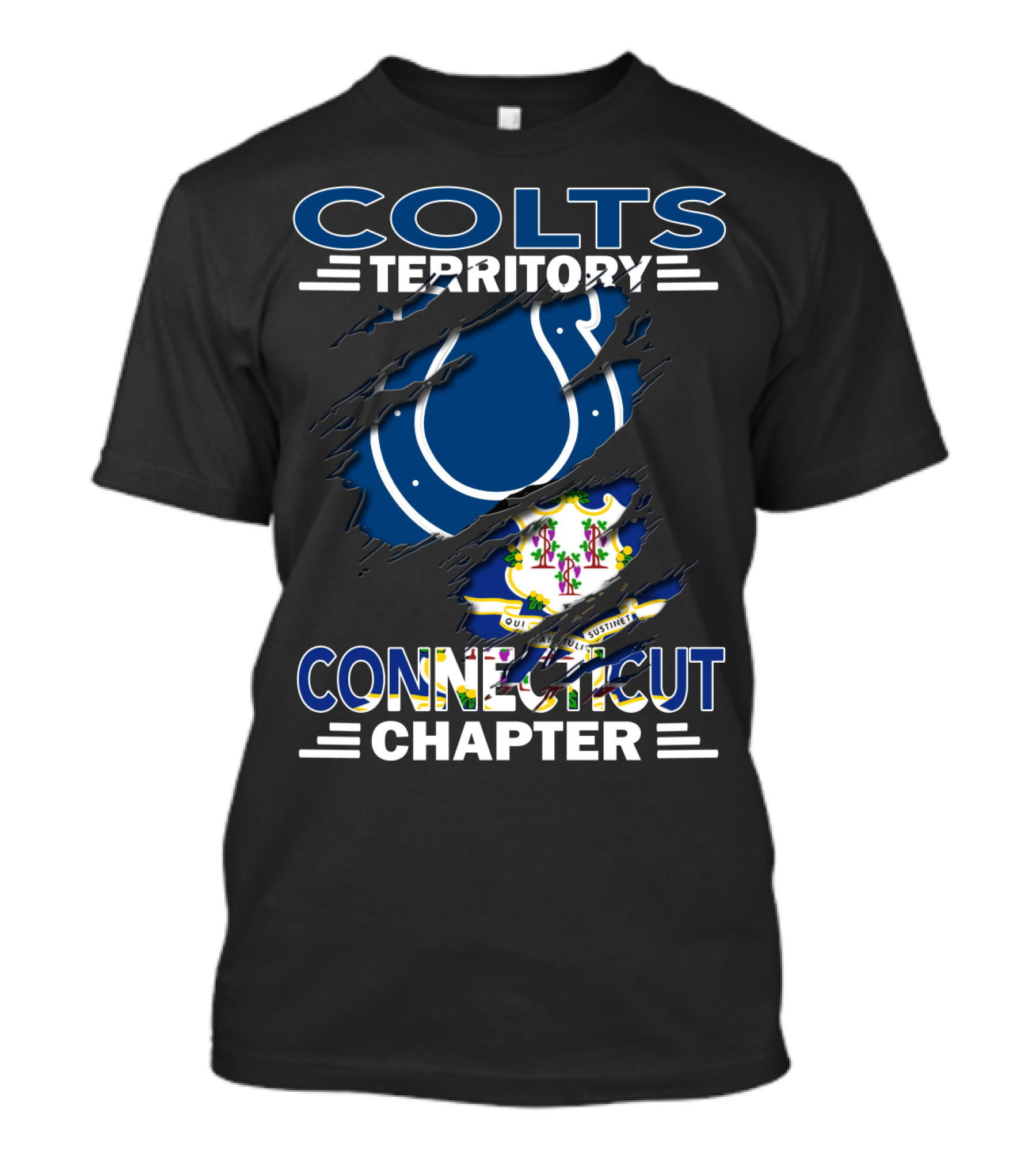 Colts Territory Connecticut Chapter Symbol Décoché T-Shirt