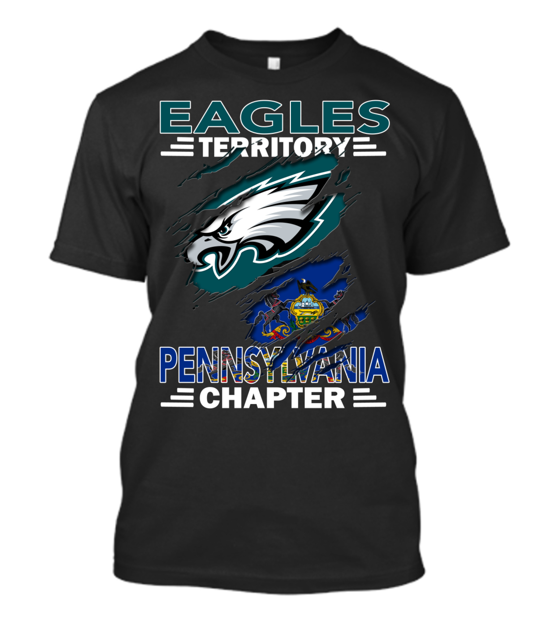 Eagles Territory Pennsylvania Chapter Philadelphia Football T-Shirt