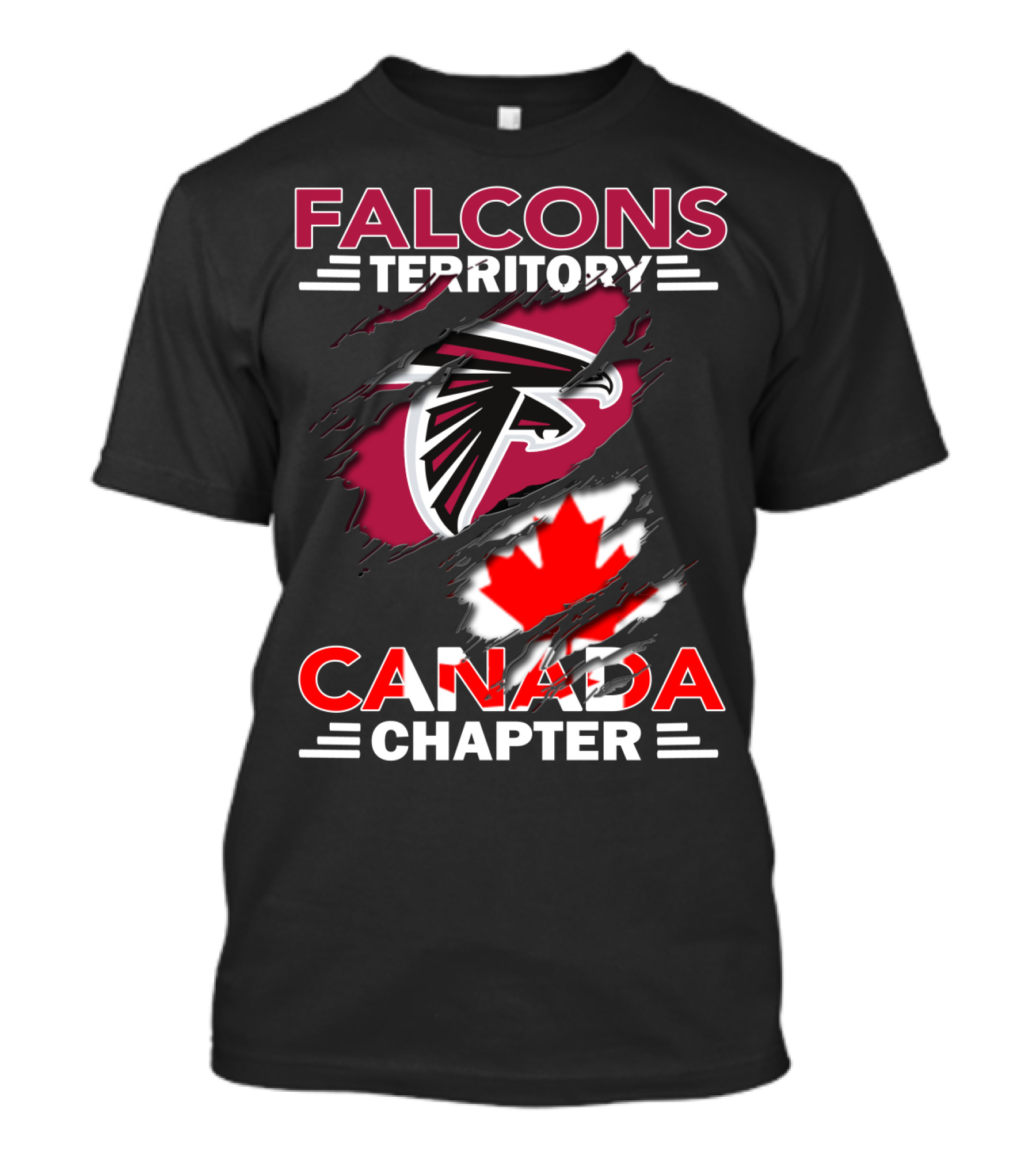Falcons Territory Canada Chapter Atlanta Sports Fan Group T-Shirt