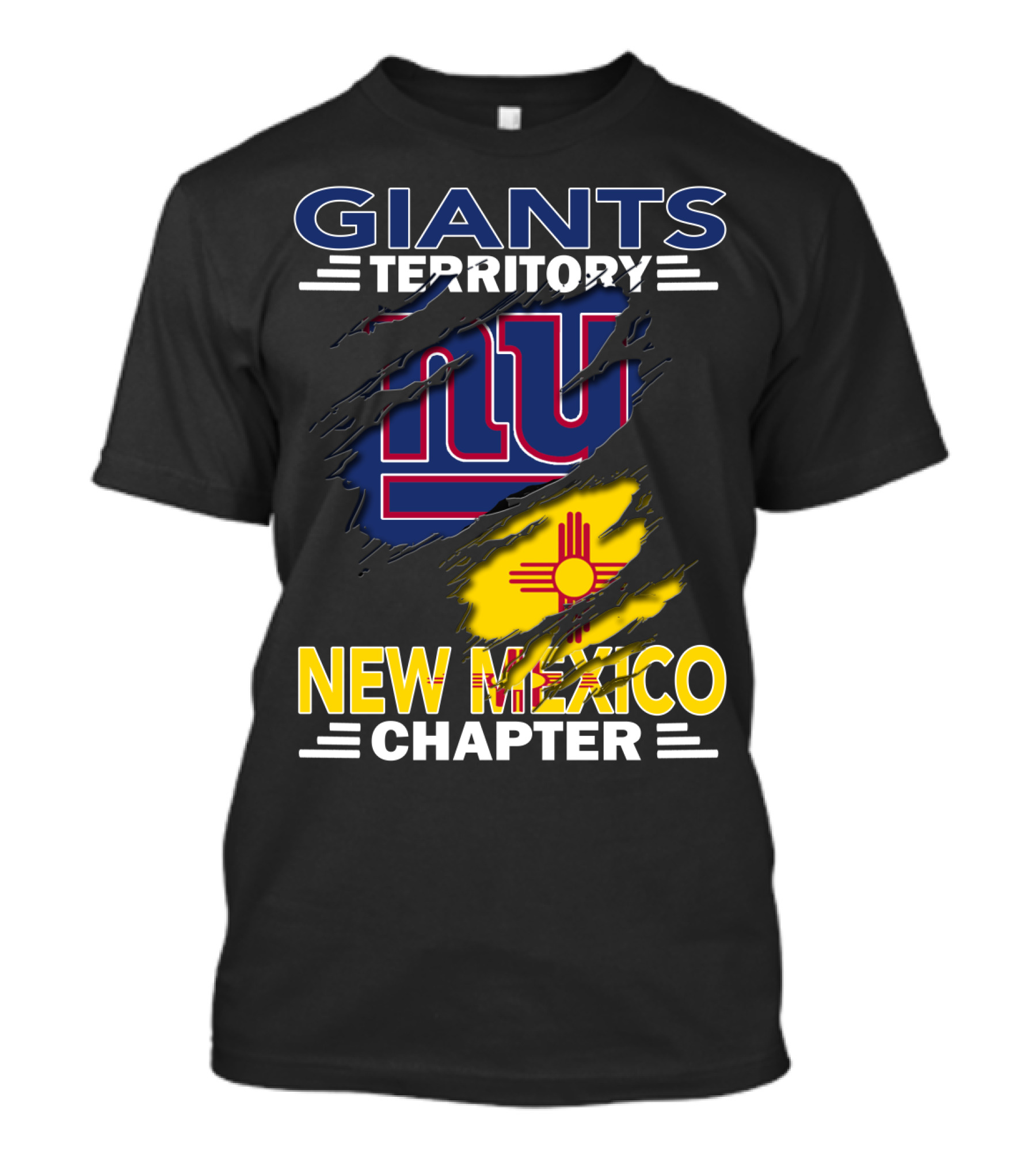 Giants Territory New Mexico Chapter NY Logo And Zia T-Shirt
