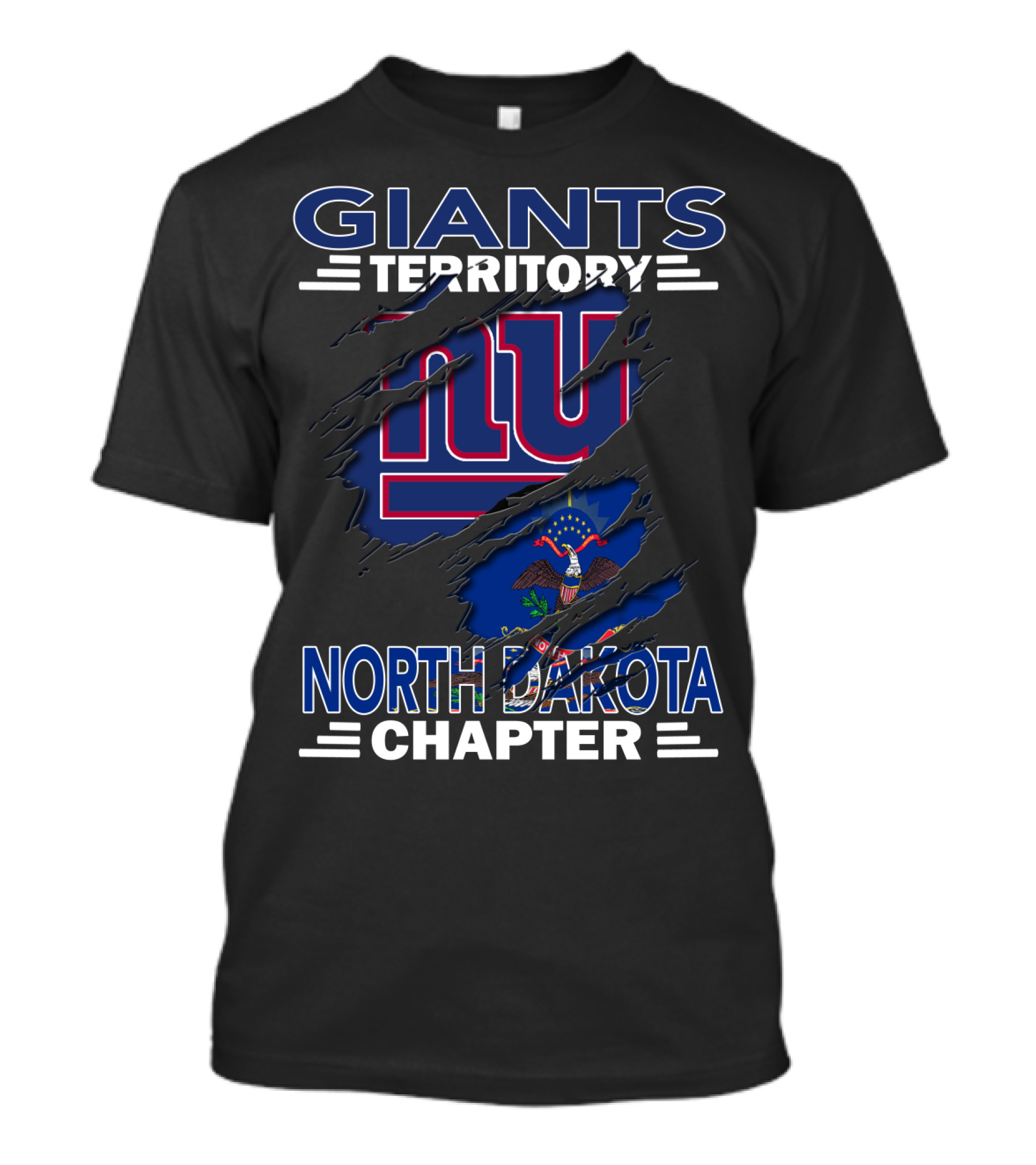 Giants Territory North Dakota Chapter NY Giants Fan Club T-Shirt