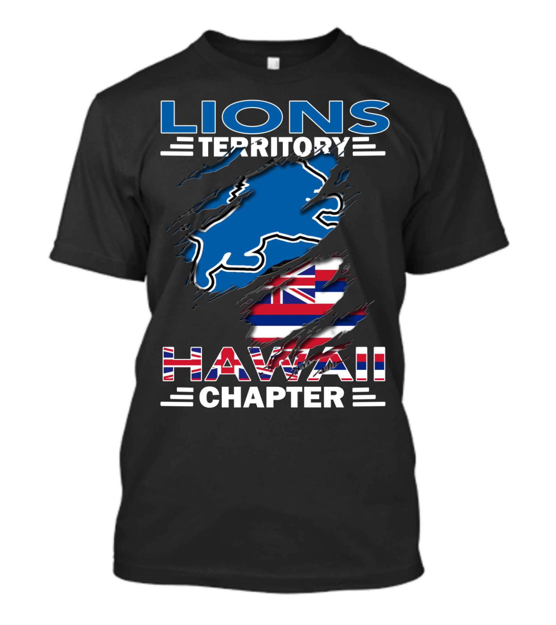 Lions Territory Hawaii Chapter Flag T-Shirt