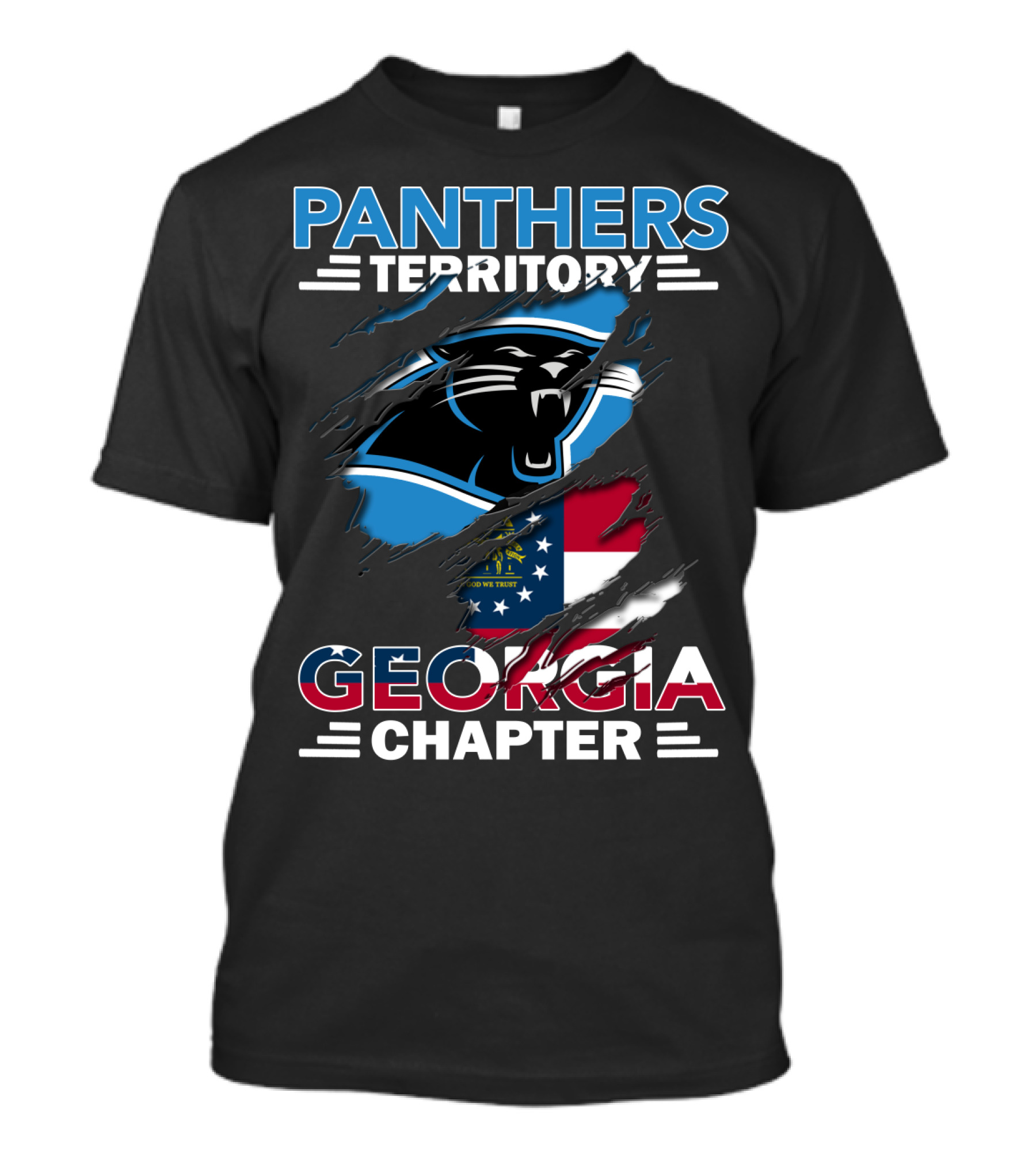 Panthers Territory Georgia Chapter Flag T-Shirt