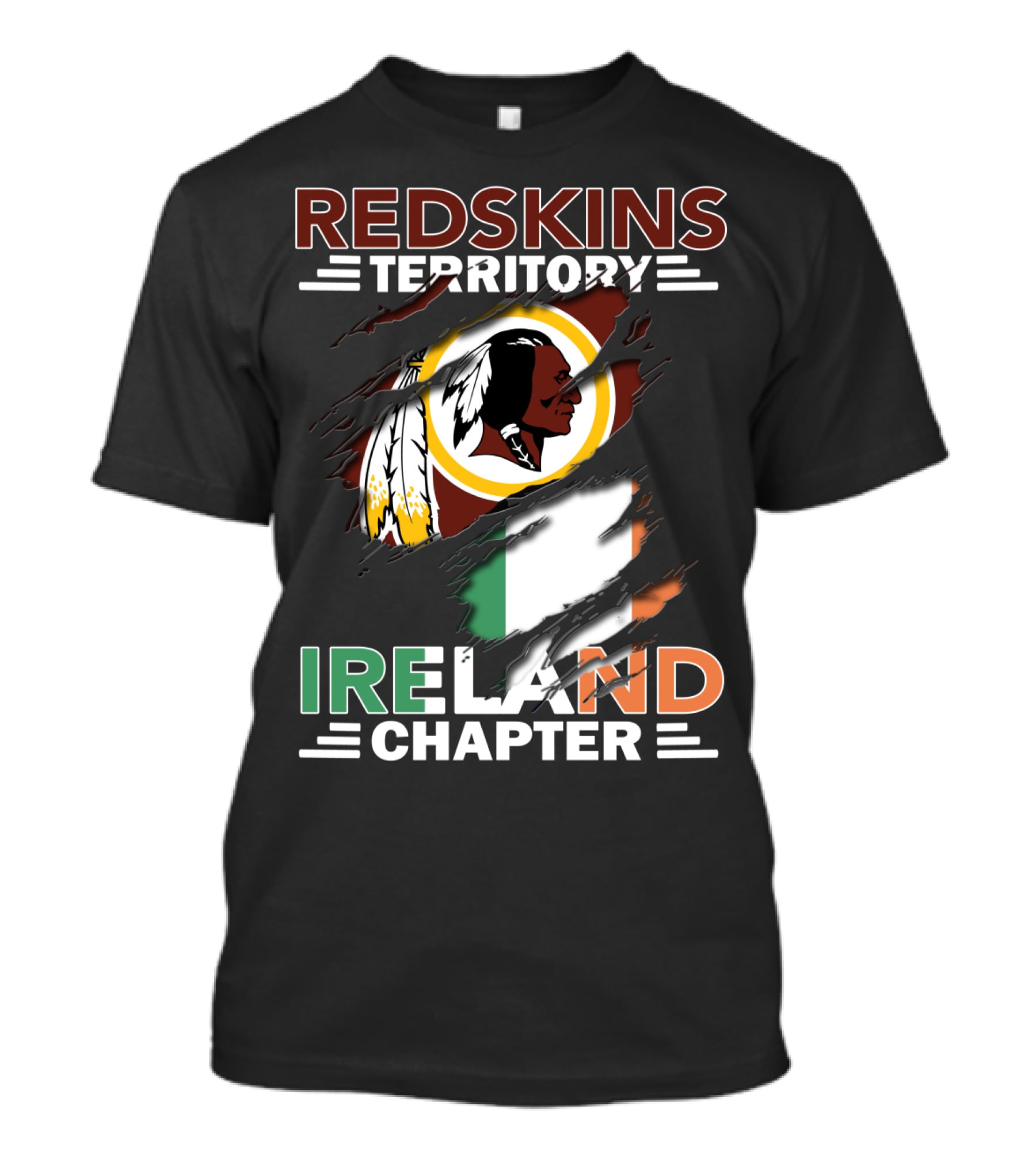 Redskins Territory Ireland Chapter Flag Symbolism T-Shirt
