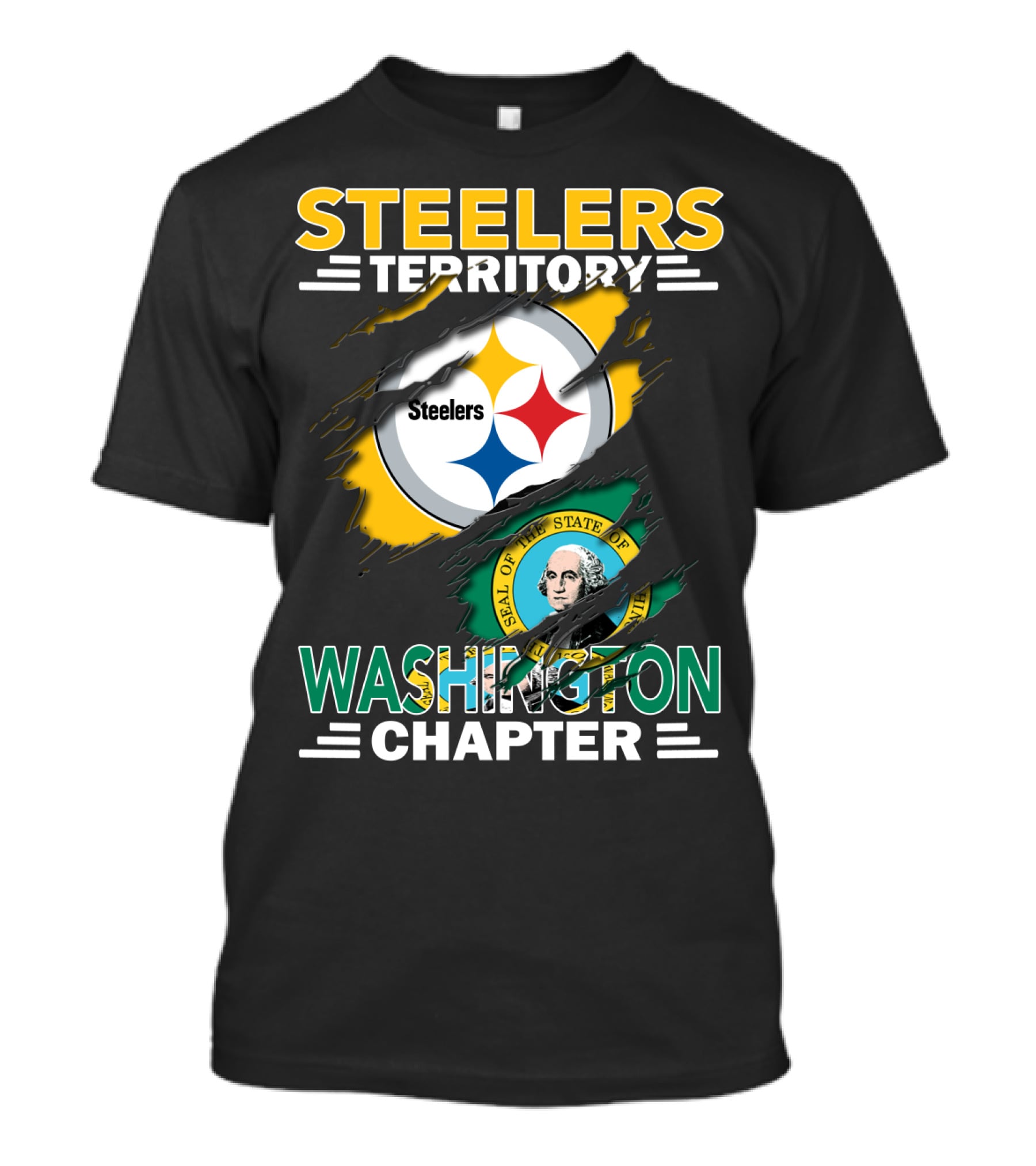 Steelers Territory Seal Of The State Of Washington Chapter T-Shirt