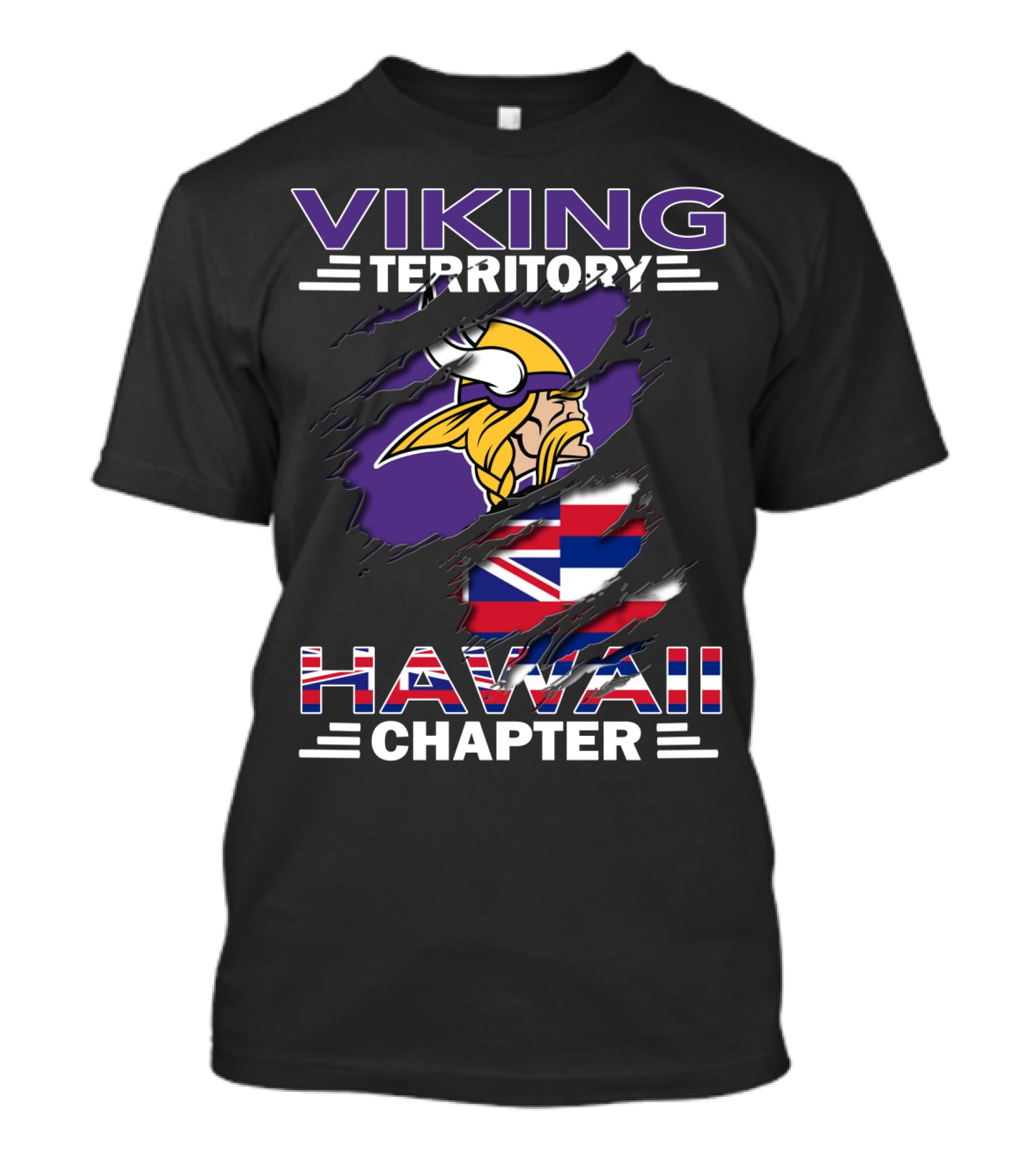Viking Territory Hawaii Chapter Minnesota Football Fan Group T-Shirt
