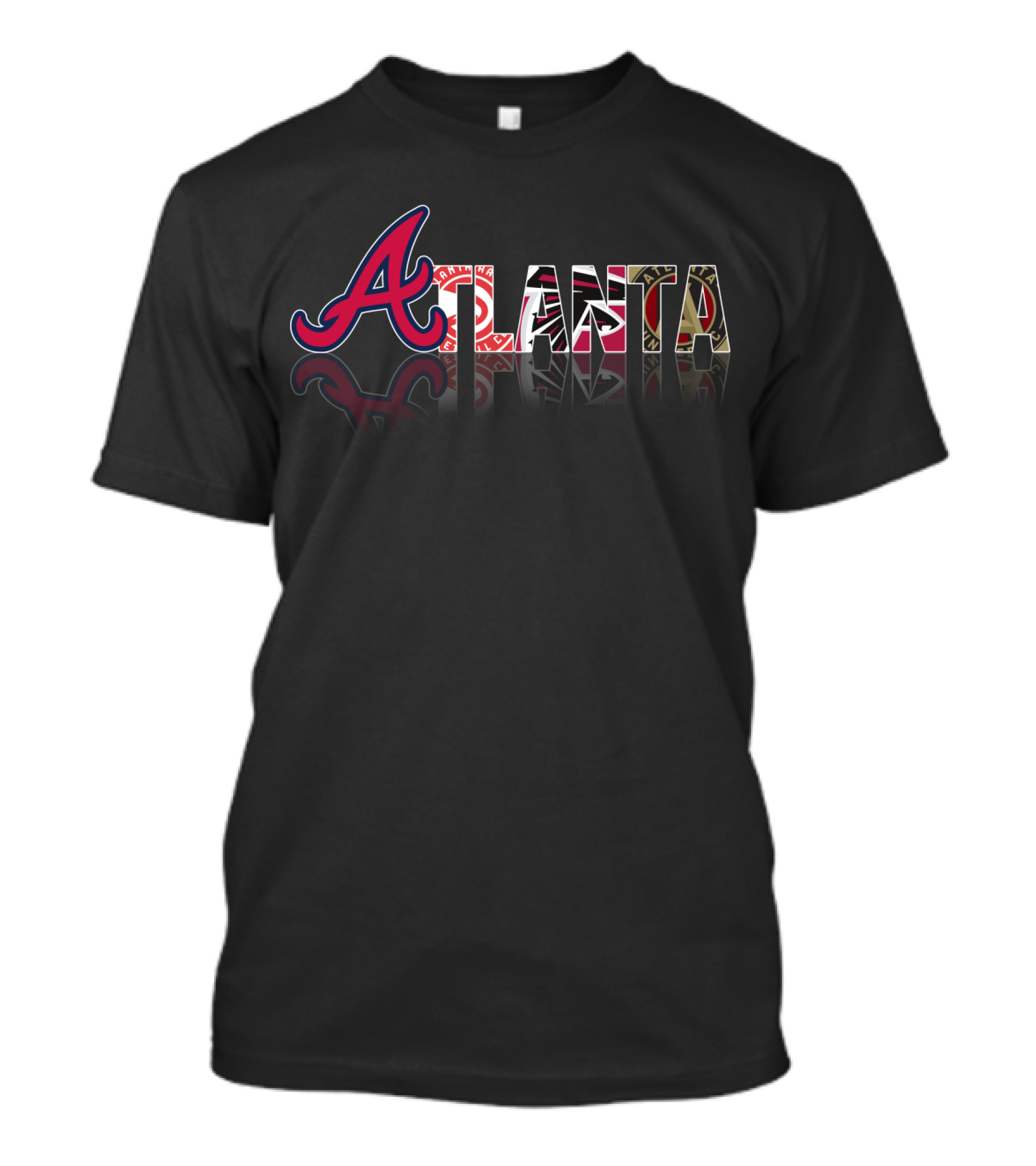 Atlanta Braves Themed City Reflections T-Shirt