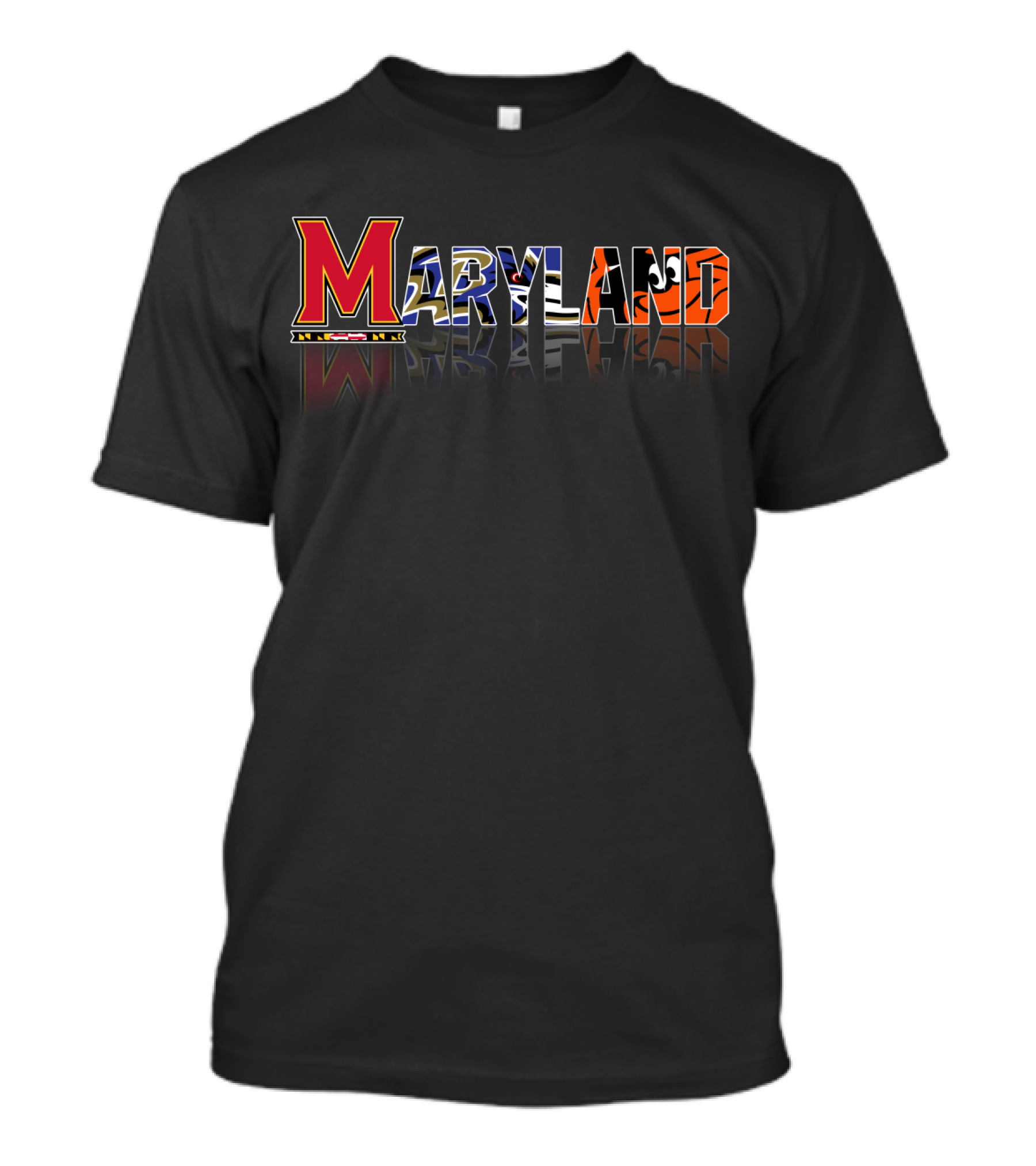 Maryland Terps Ravens Orioles Sports Teams T-Shirt