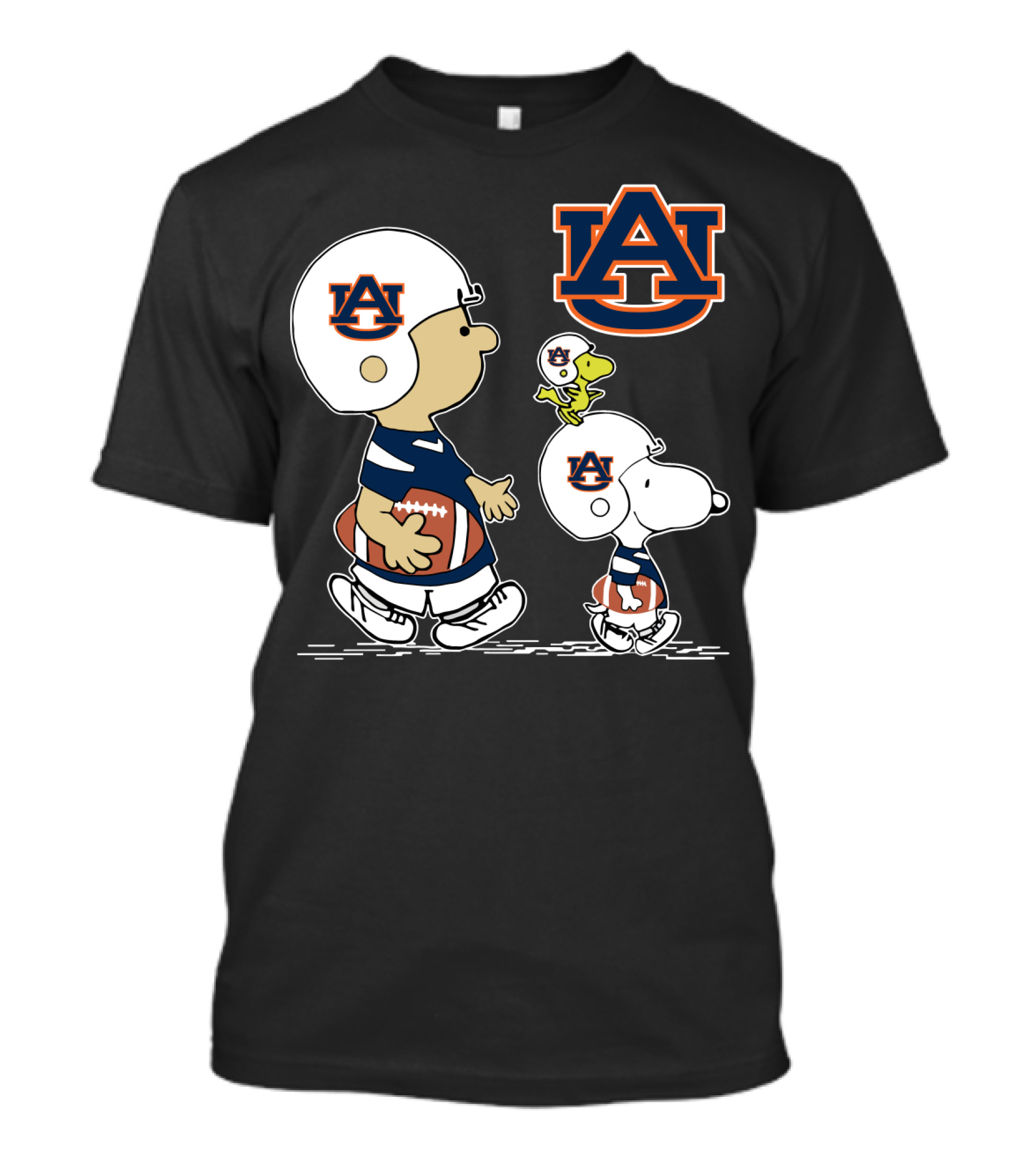 Auburn Tigers AU Cartoon Football Players T-Shirt
