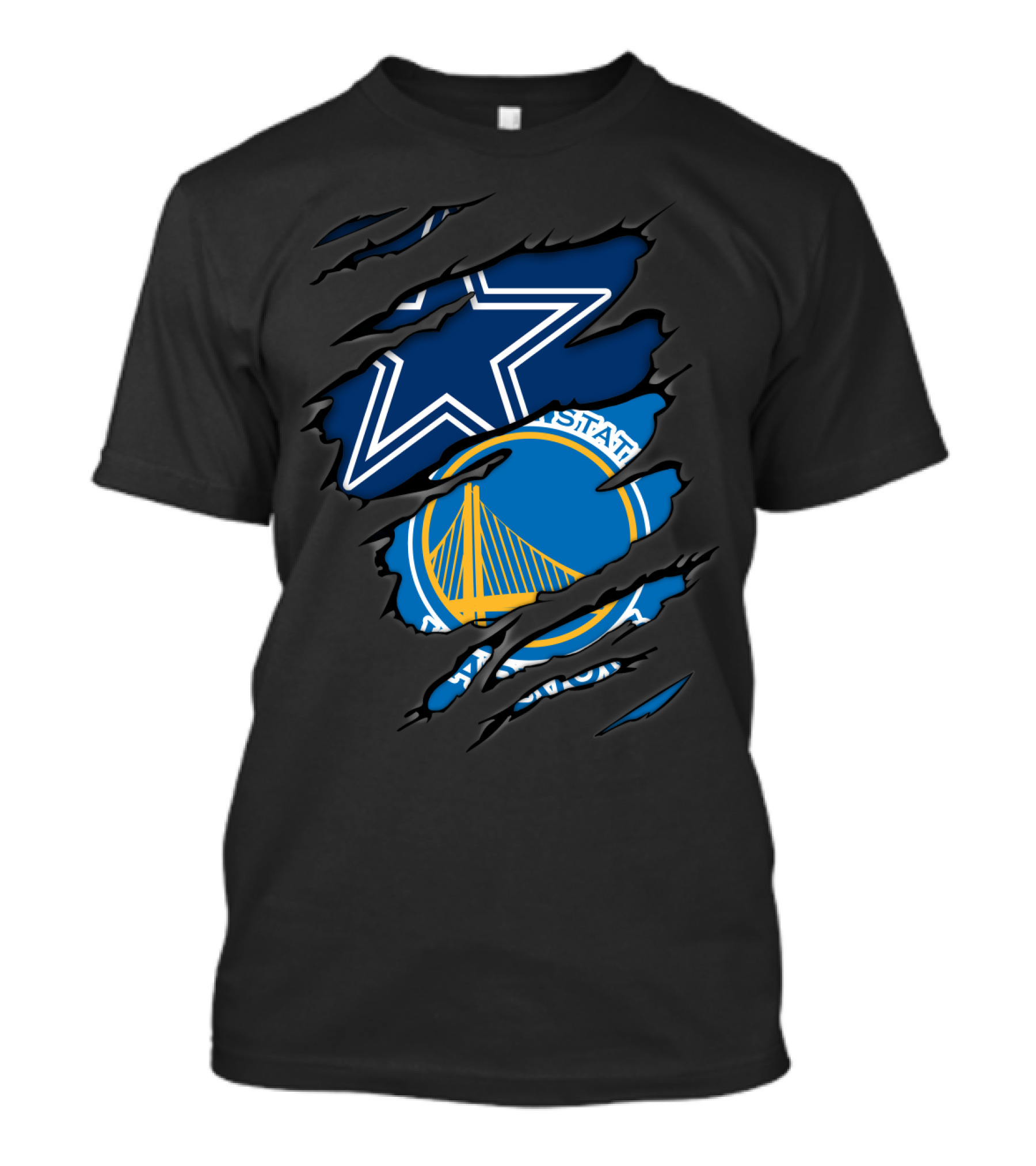 Dallas Cowboys Golden State Warriors Crossover Rip T-Shirt