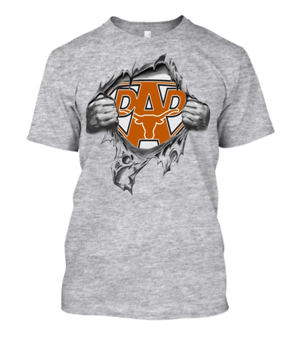 Longhorns Dad Superman T-Shirt