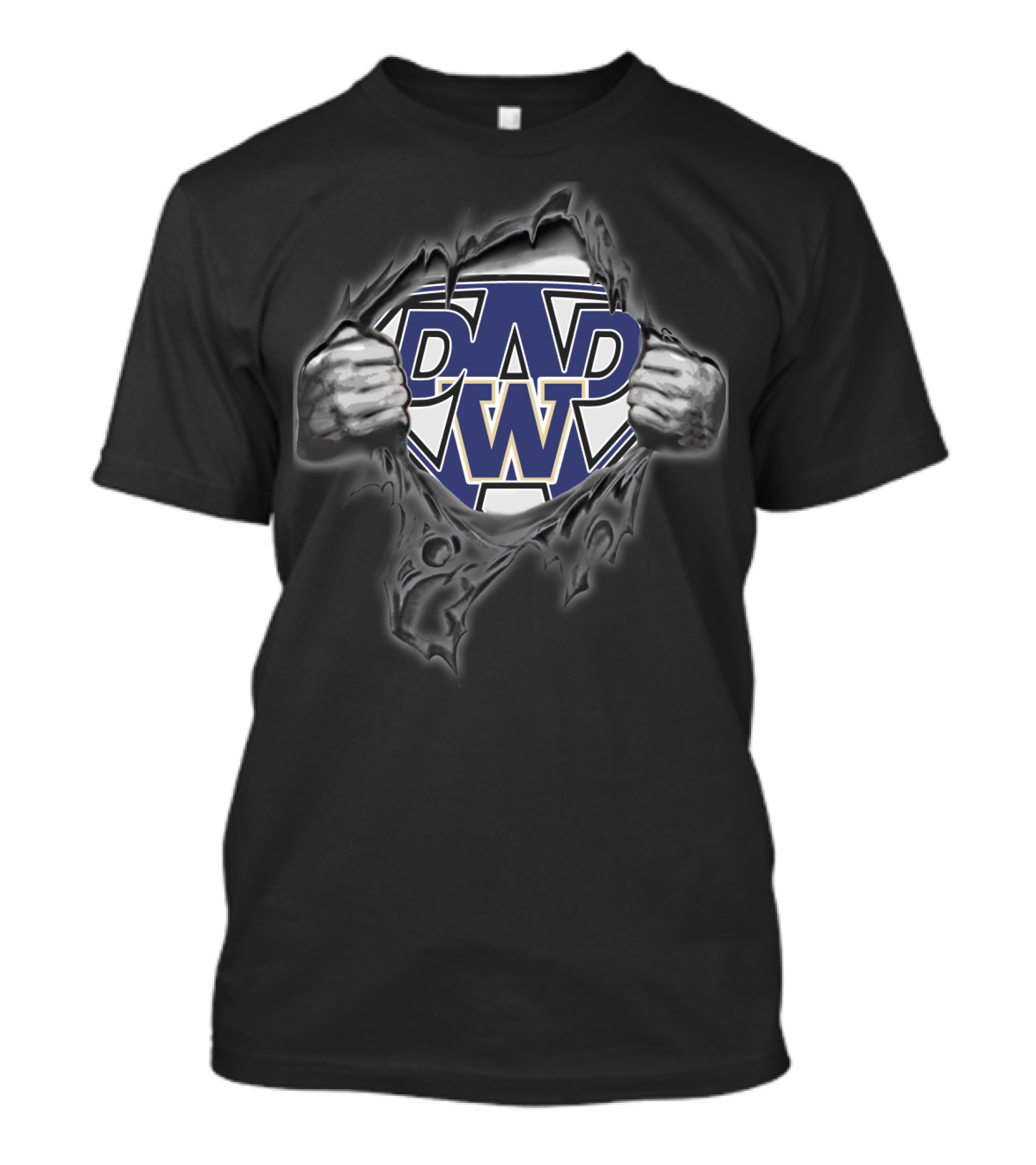 Huskies Super Dad Washington T-Shirt