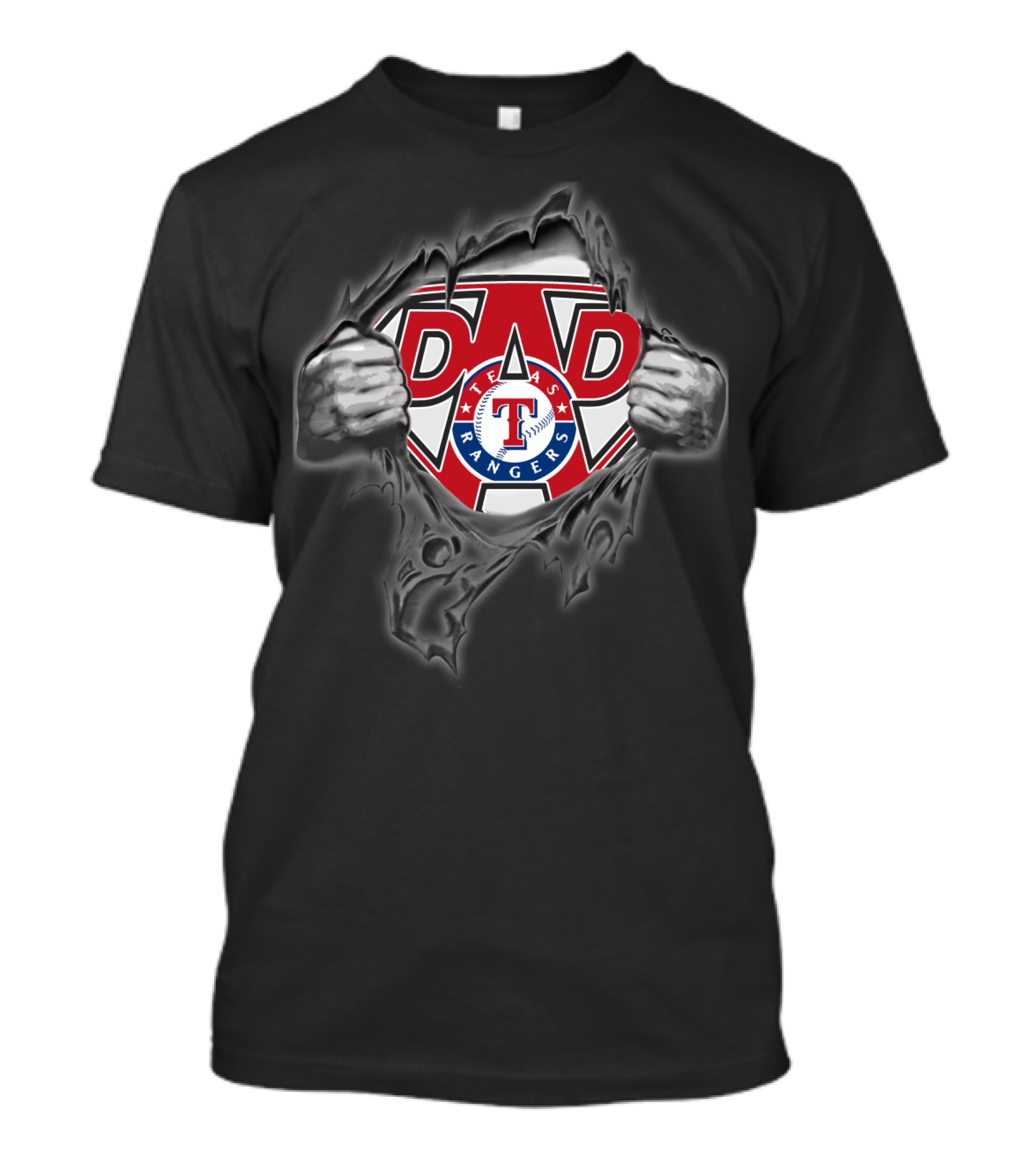 Texas Rangers Dad Superhero T-Shirt