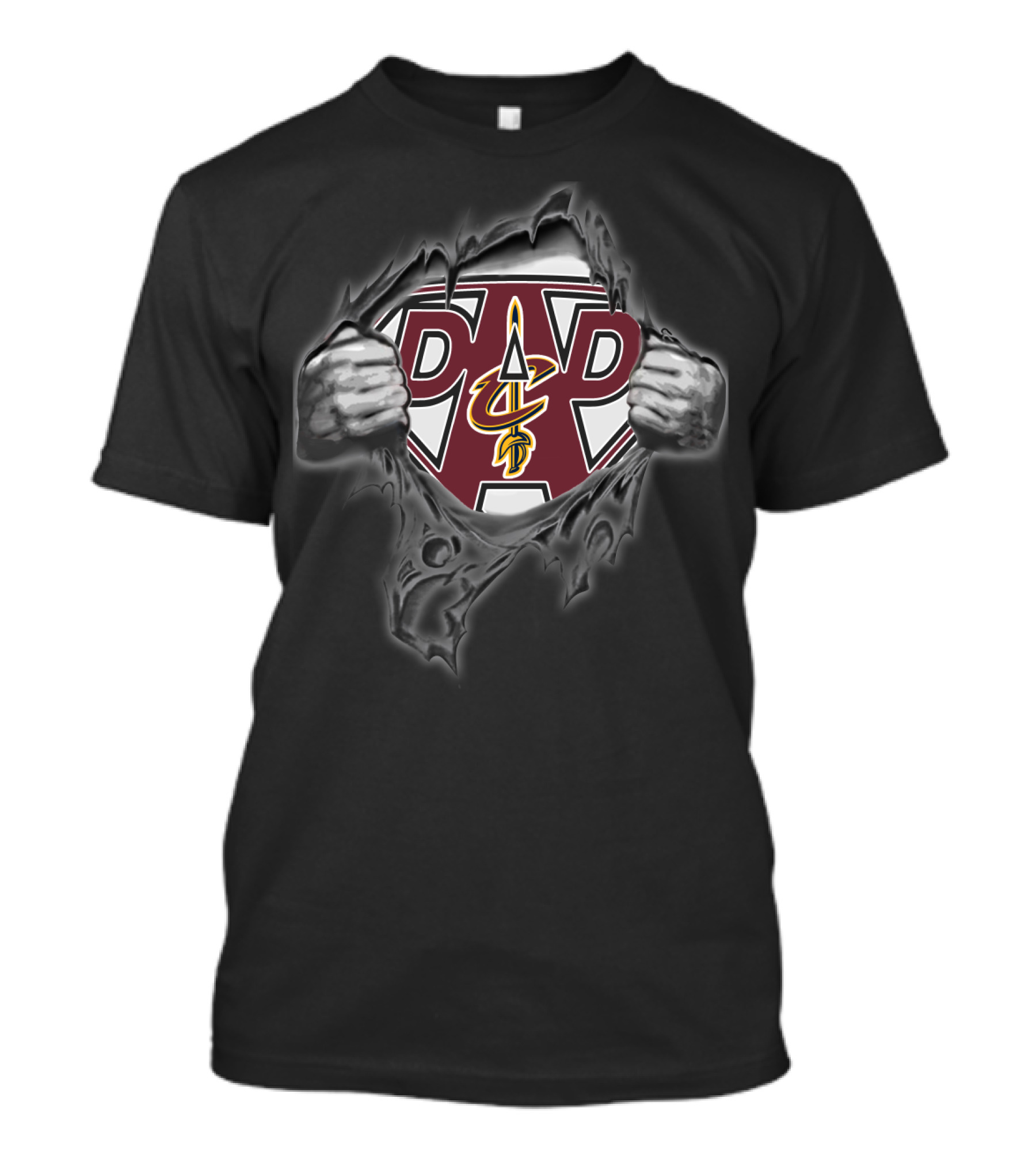 Cleveland Super Dad Cavaliers Logo Hero T-Shirt