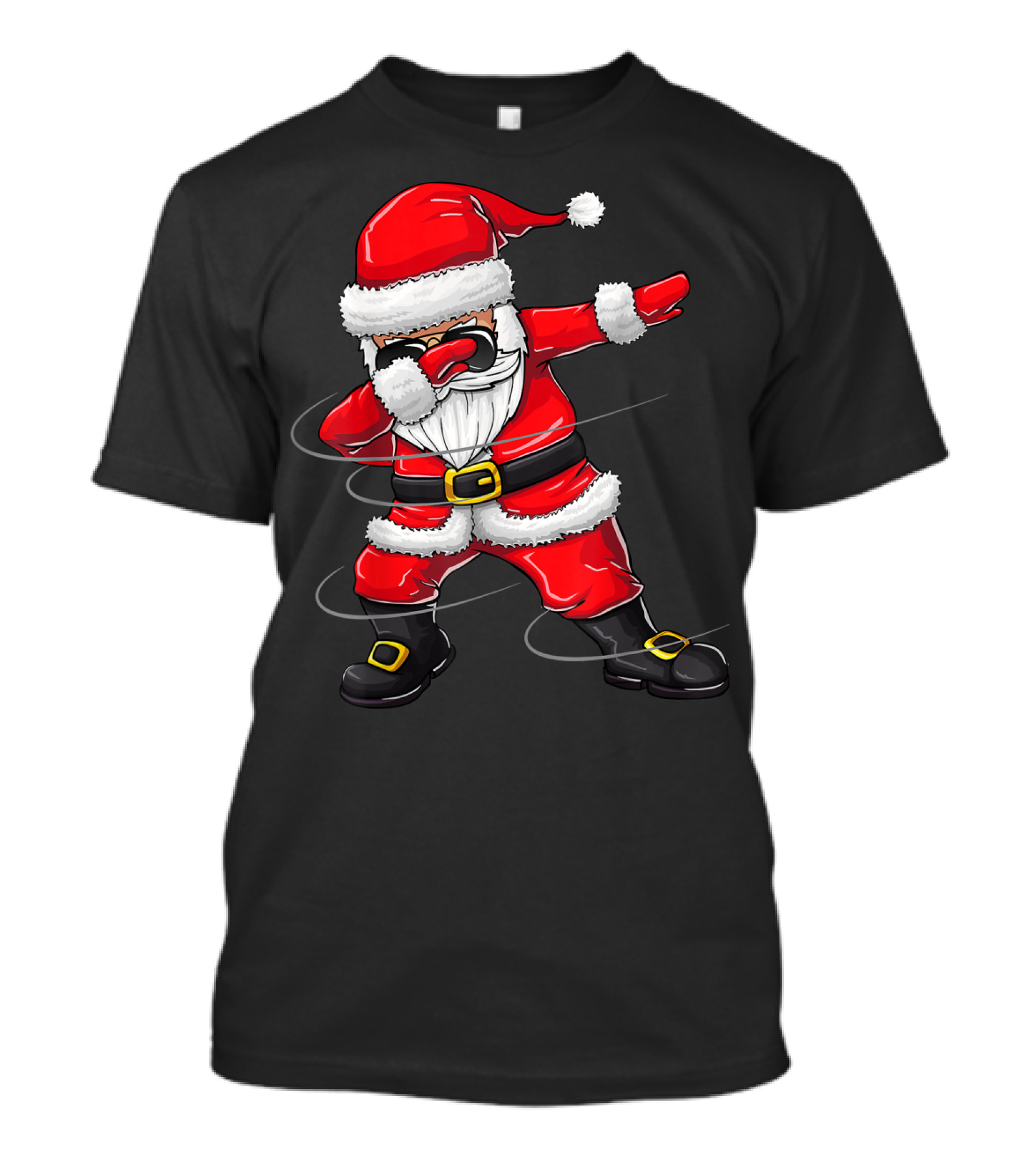Christmas Dabbing Santa Boy Girl Santa Dab Pose T-Shirt