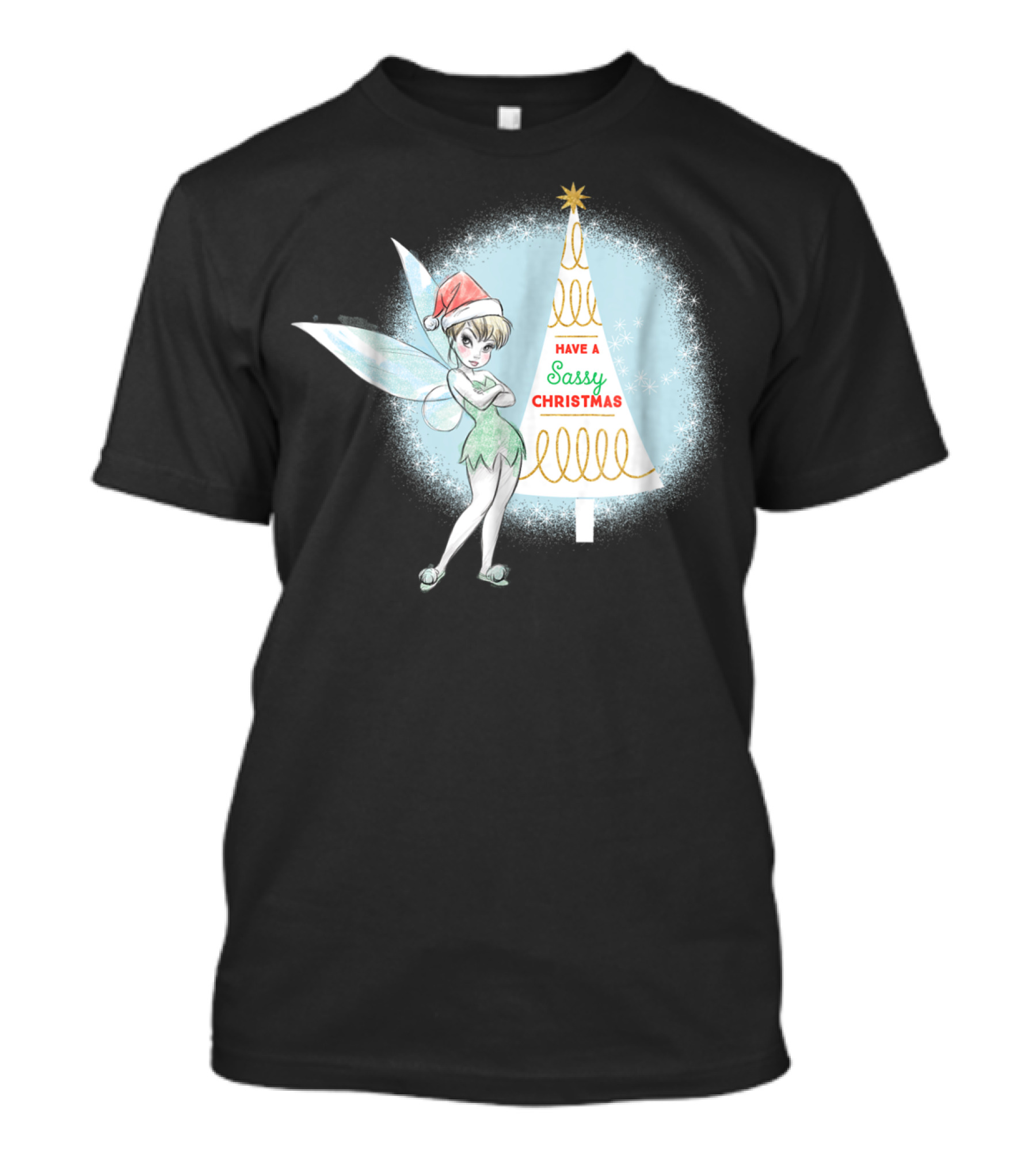 Disney Tinker Bell Have A Sassy Christmas Holiday T-Shirt