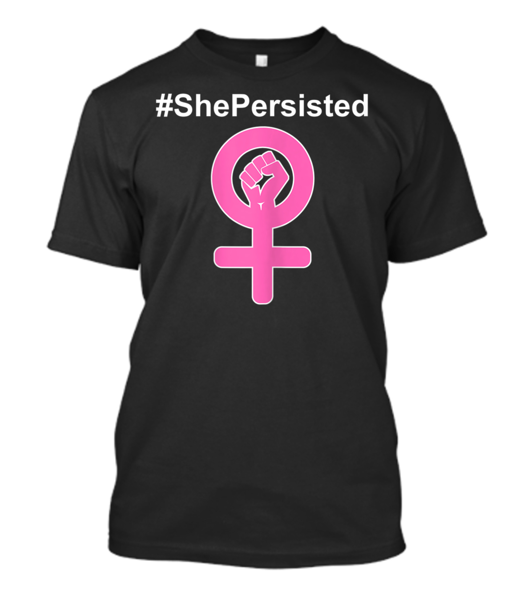 ShePersisted Feminist Symbol With Raised Fist Venus T-Shirt