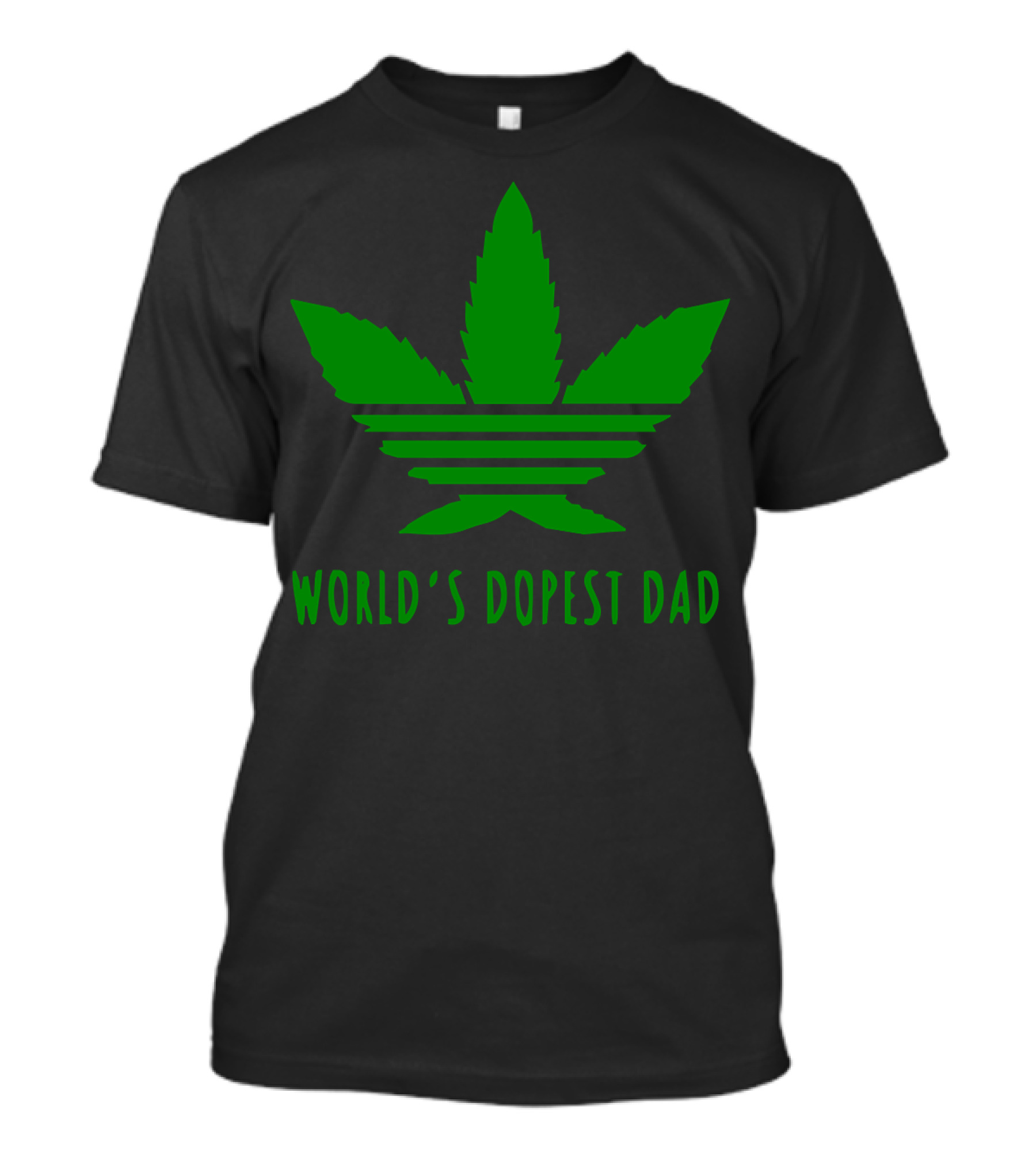 World's Dopest Dad Leaf T-Shirt
